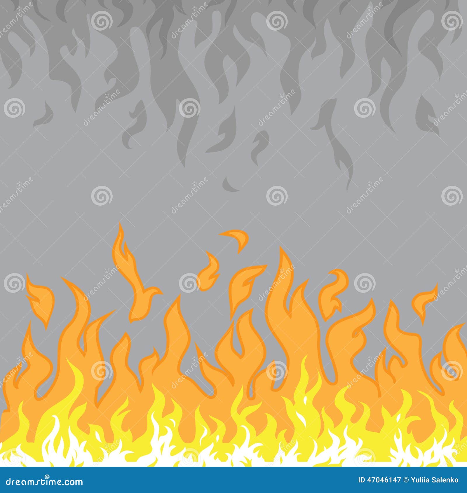 Mur Des Flammes Illustration De Vecteur Illustration Du Chaud