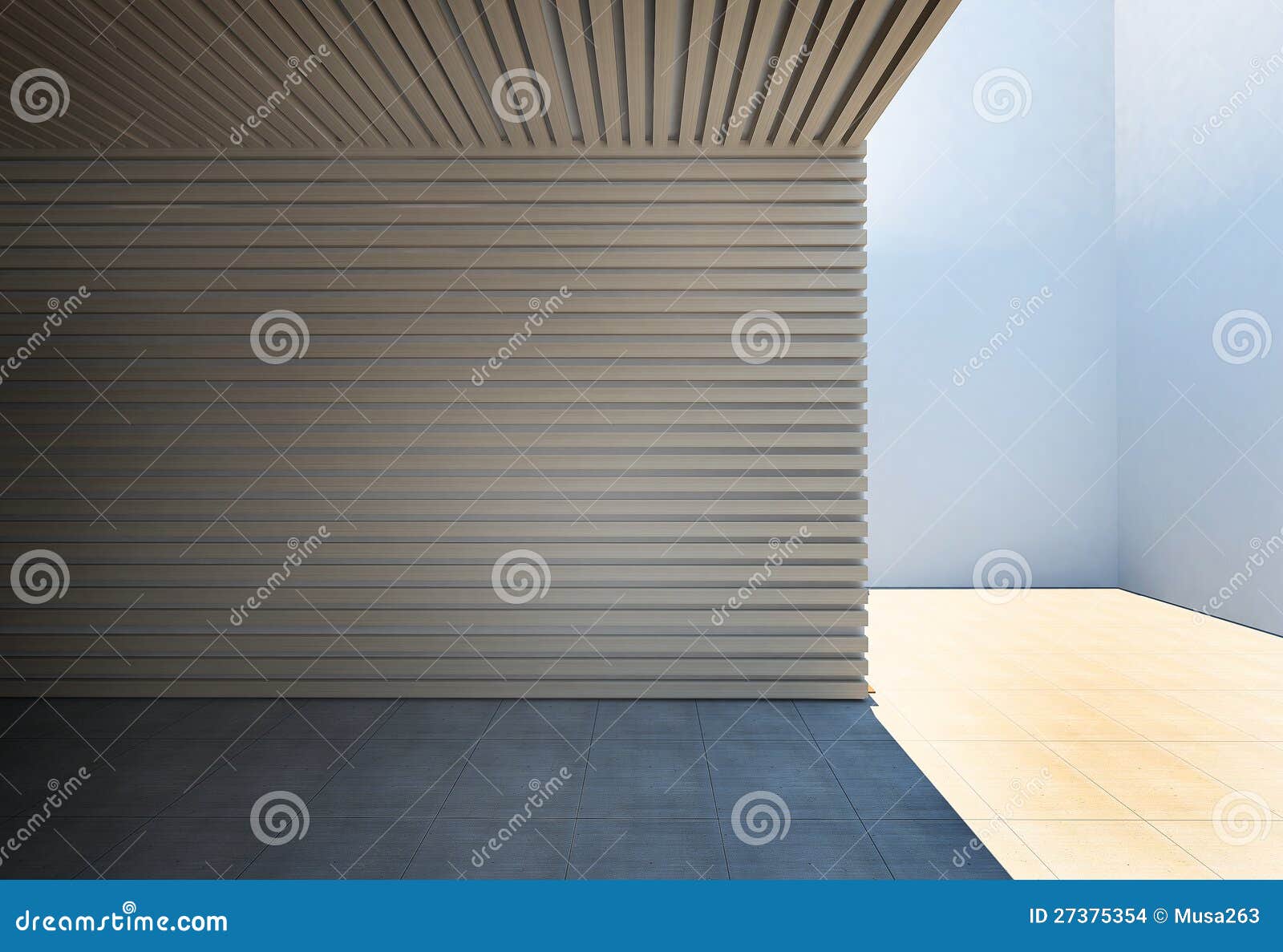 Mur des lamelles en bois illustration stock. Illustration du lumière -  27375354