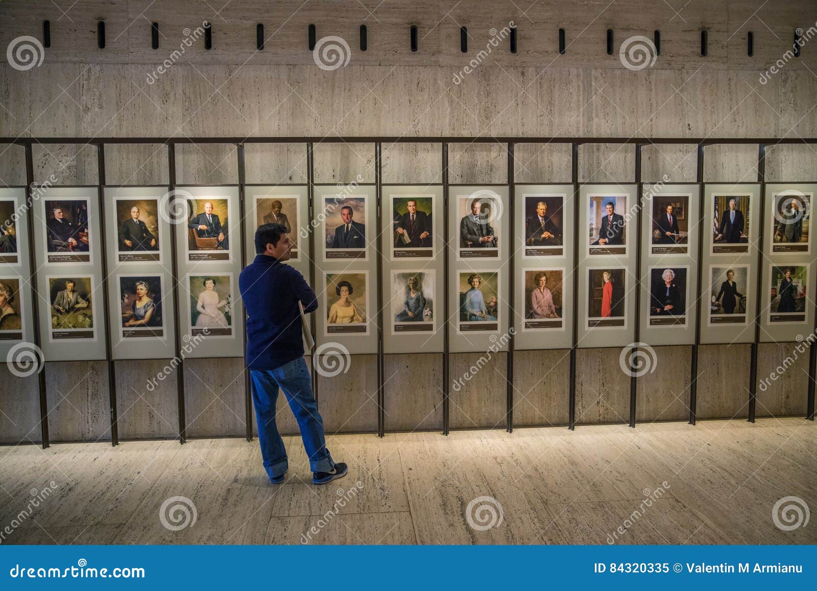 Mur Des Présidents Américains Image éditorial Image du présidents