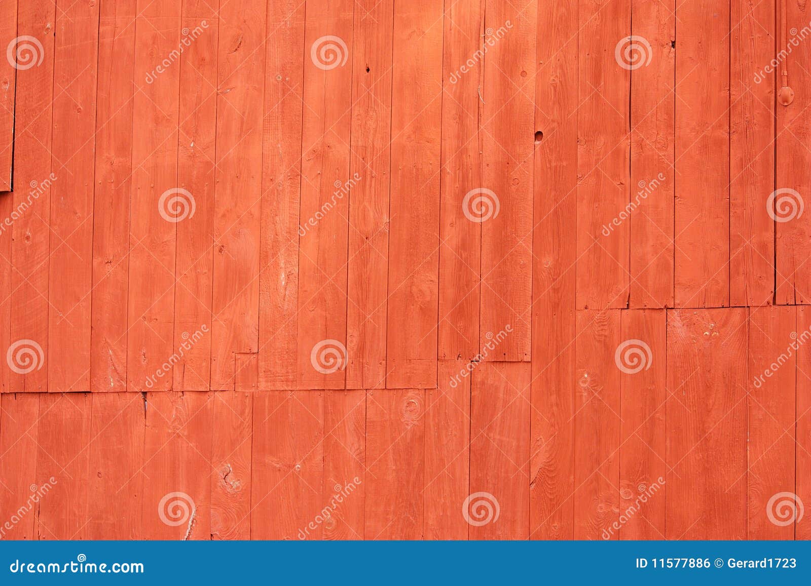 Mur rouge. Mur fait de planches en bois peintes rouges