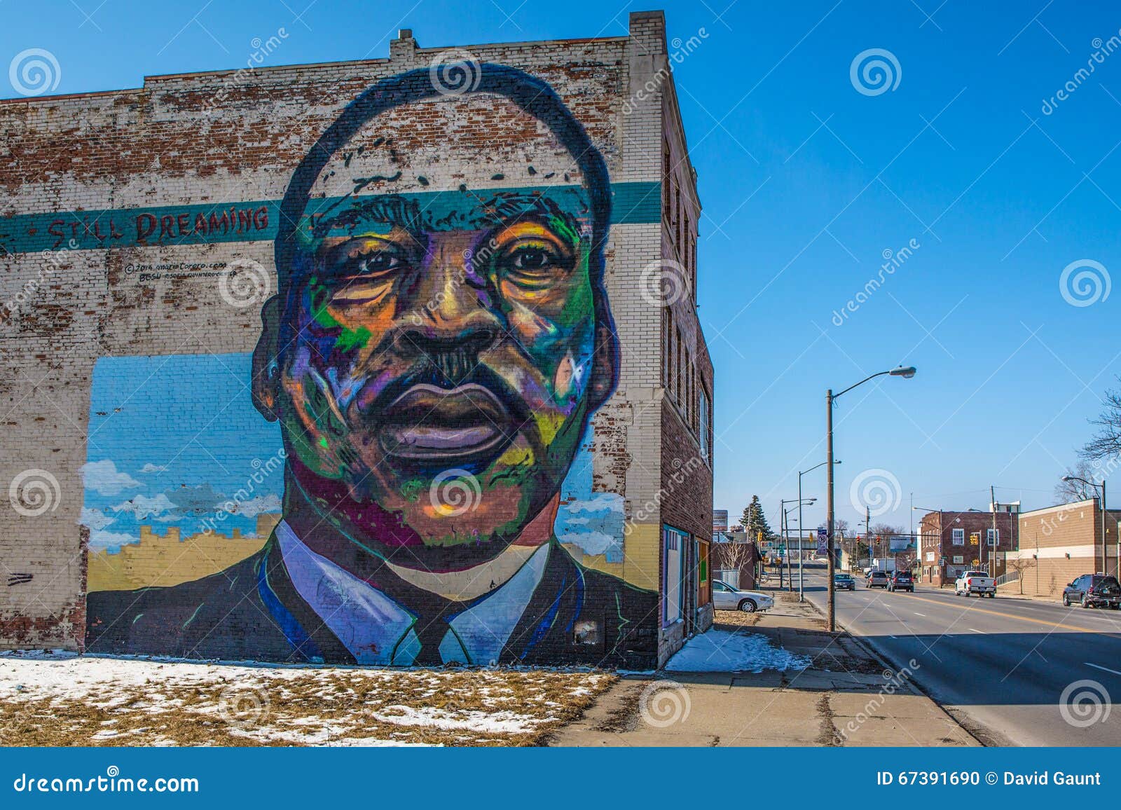 Mural De Martin Luther King Jr Imagen editorial Imagen de ohio