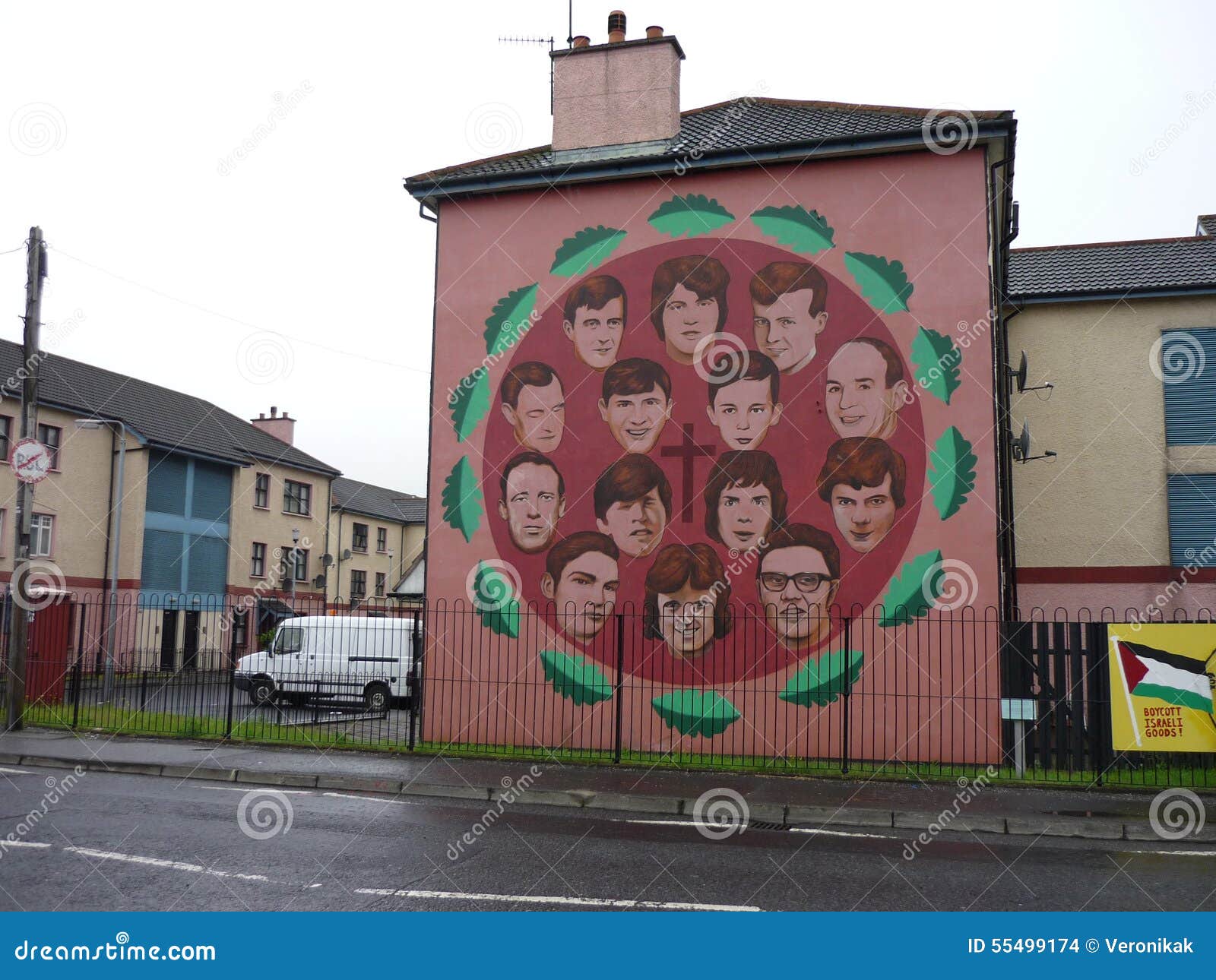 Mural in Derry editorial stock image. Image of travelling 55499174