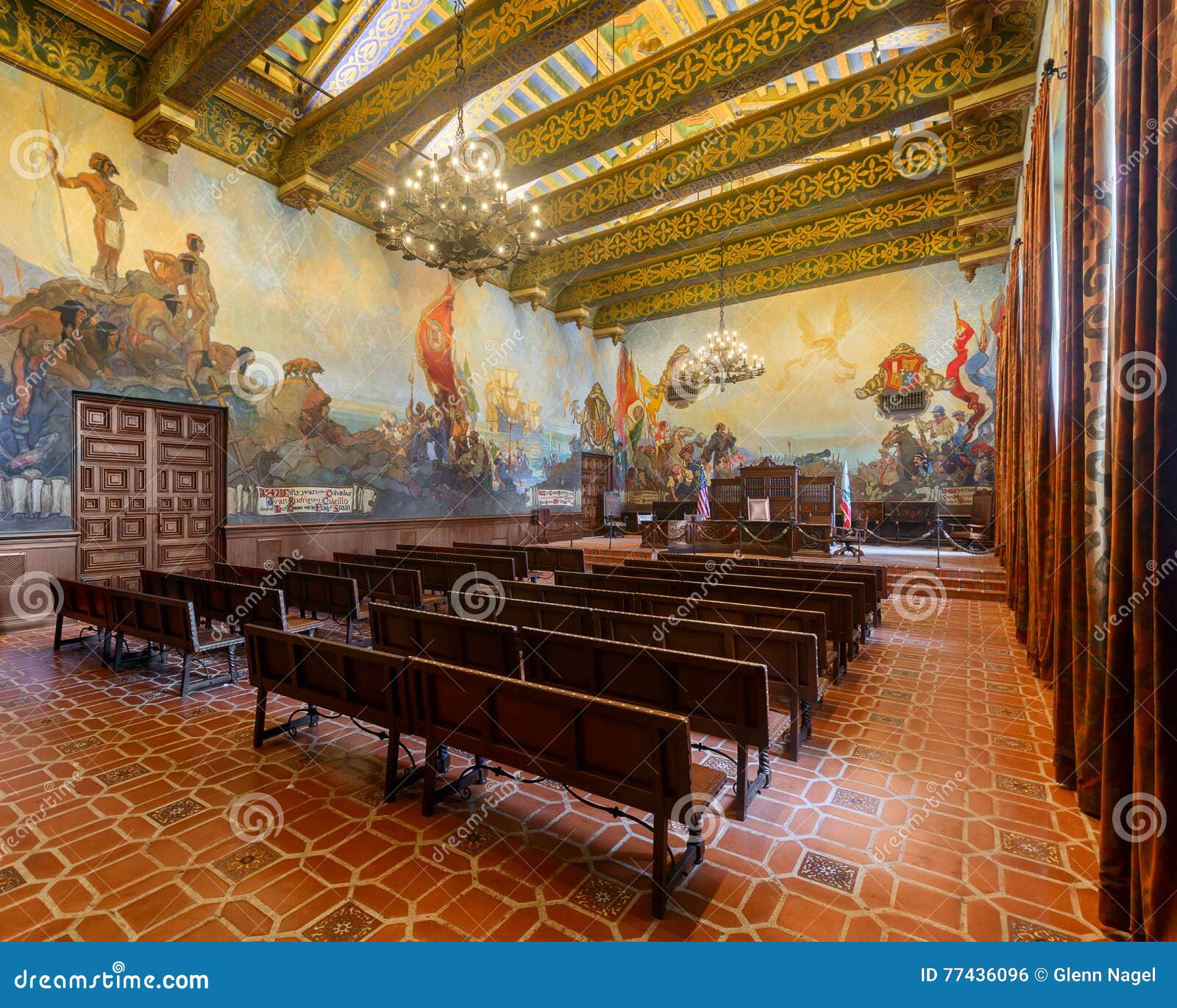 Mural Room Editorial Photo Image Of Indoors Tile Empty