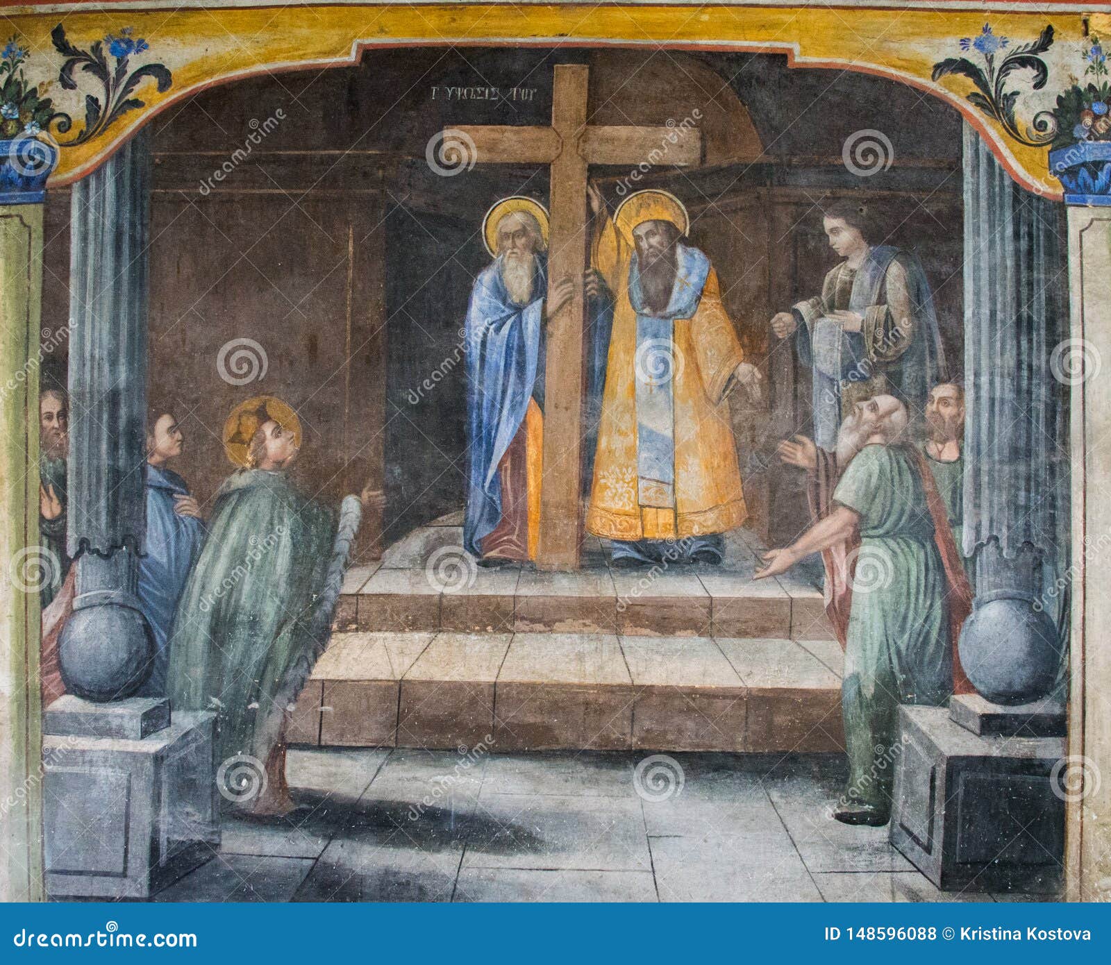 Murales En La Iglesia De La Madre Santa De Dios, Plovdiv, Bulgaria Foto de  archivo - Imagen de decoraciones, murales: 148596088