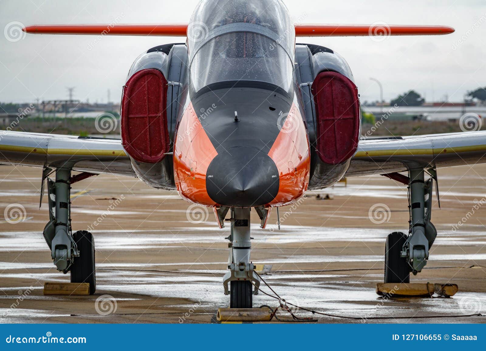 Advanced Jet Trainer Casa C 101 Aviojet Known As Eagle Patrol Front View Editorial Image Image Of Stormy Ends