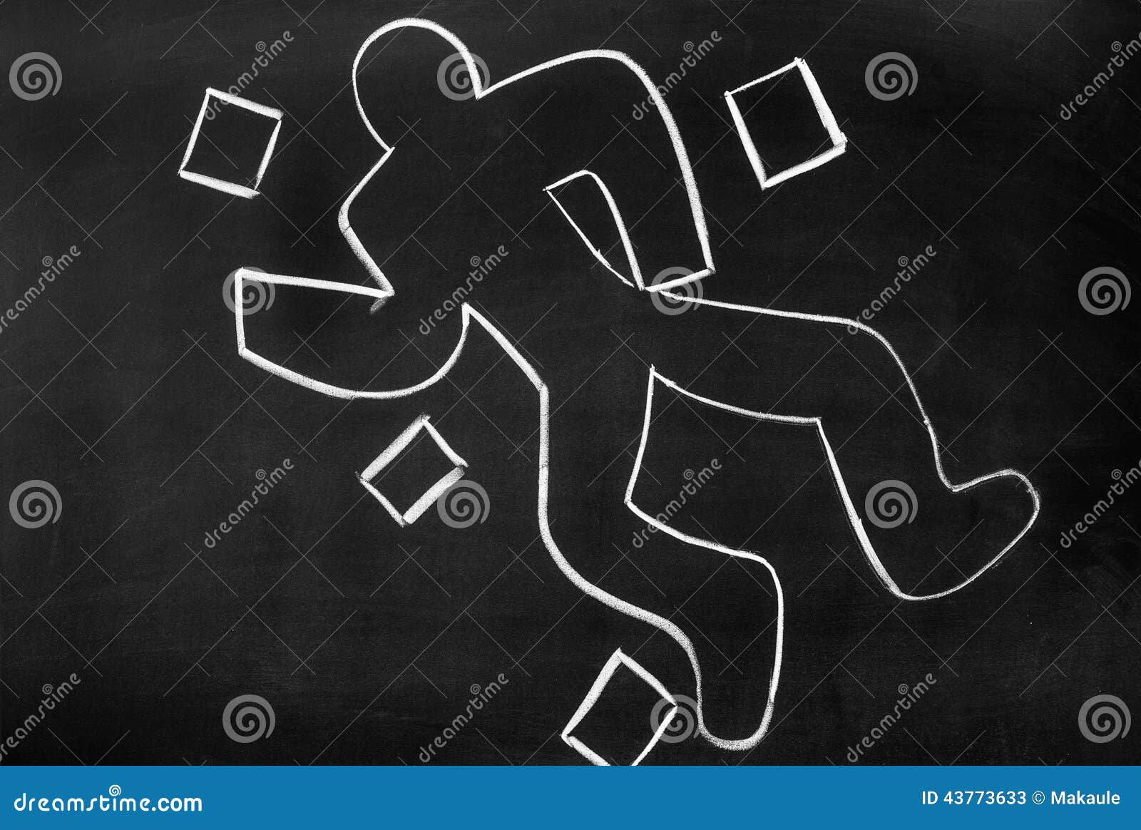 Murderer stock image. Image of chalk, killed, handwritten - 43773633