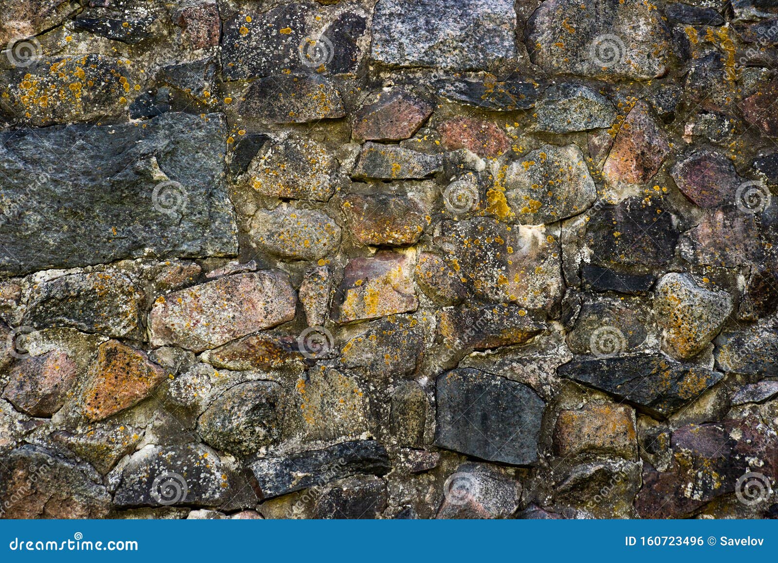 Papel de Parede Muro de Pedras Naturais Com Flores Verdes