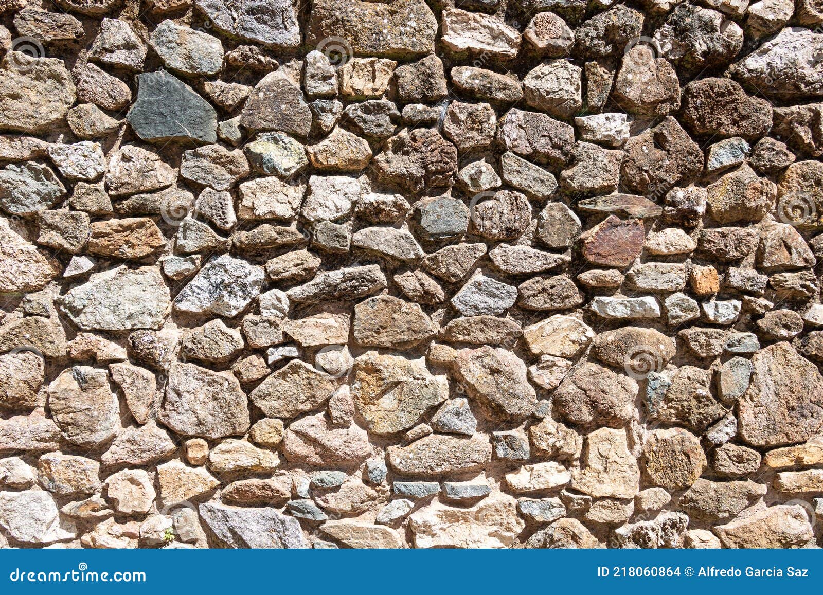 Muro De Pedra Rústica Para Textura Foto de Stock - Imagem de fundo,  granito: 218060864