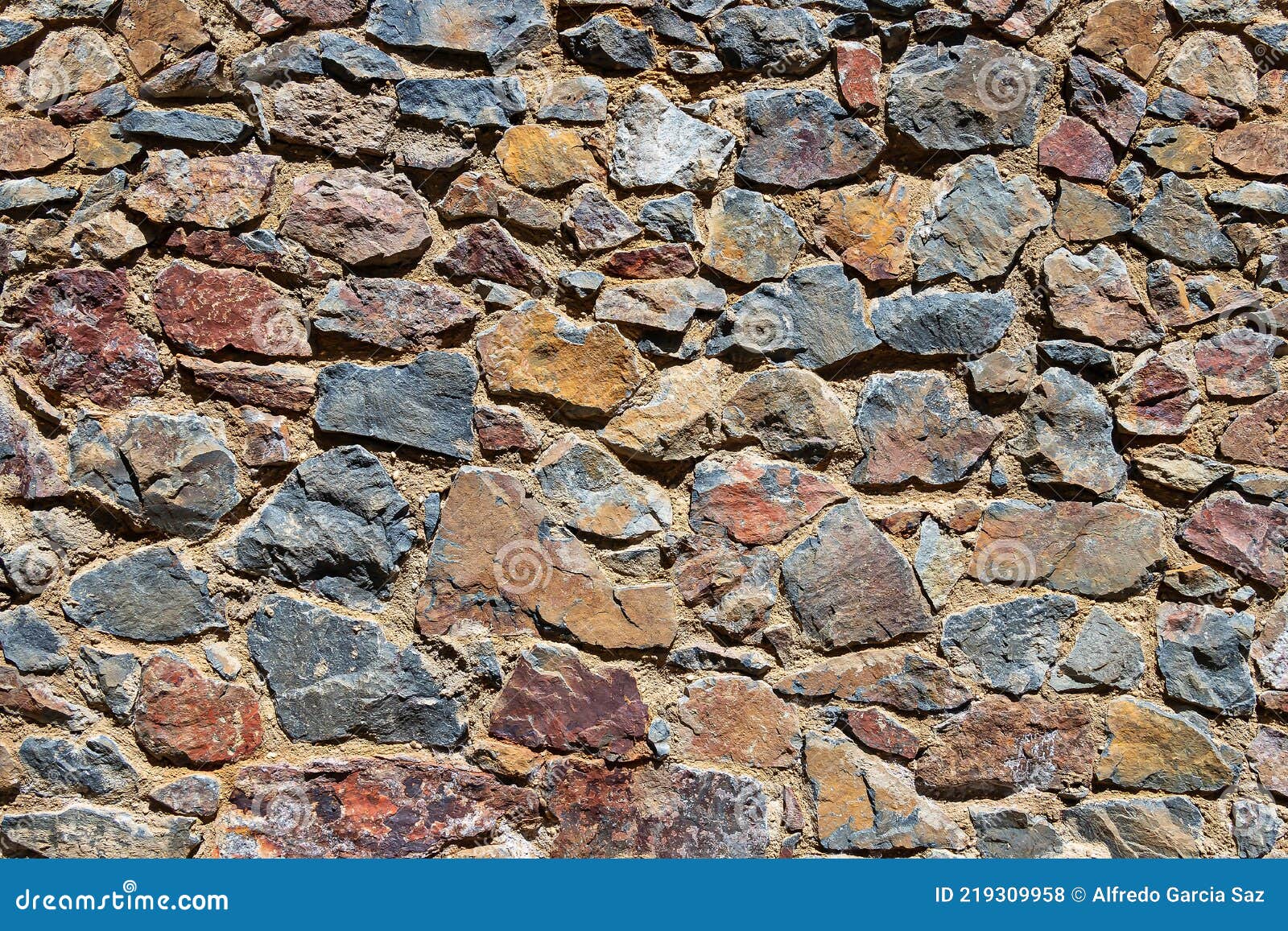 Muro De Pedra Rústica Para Textura Foto de Stock - Imagem de cimento,  quadro: 219309958