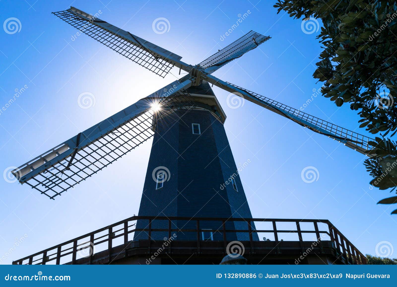 Murphy Windmill South Windmill in the Golden Gate Park in San Francisco ...