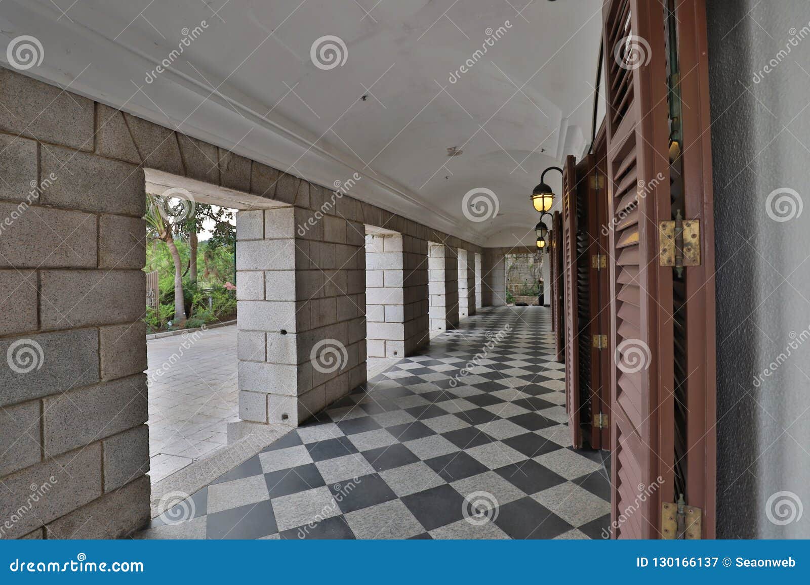 Murray House En Stanley HongKong Imagen de archivo Imagen de