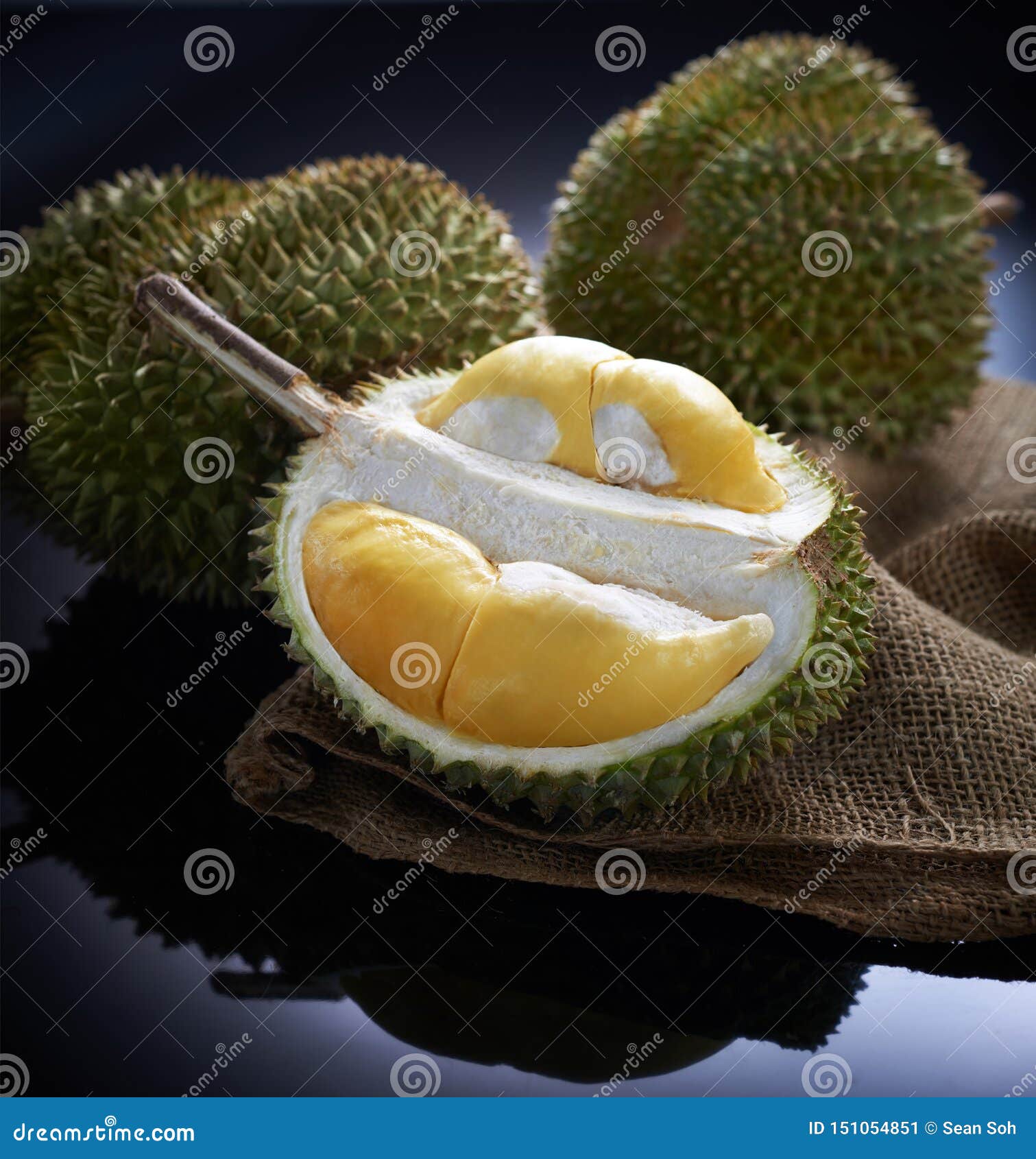 Musang King Durian From Malaysia In A Lunch Box Ready To Serve Royalty