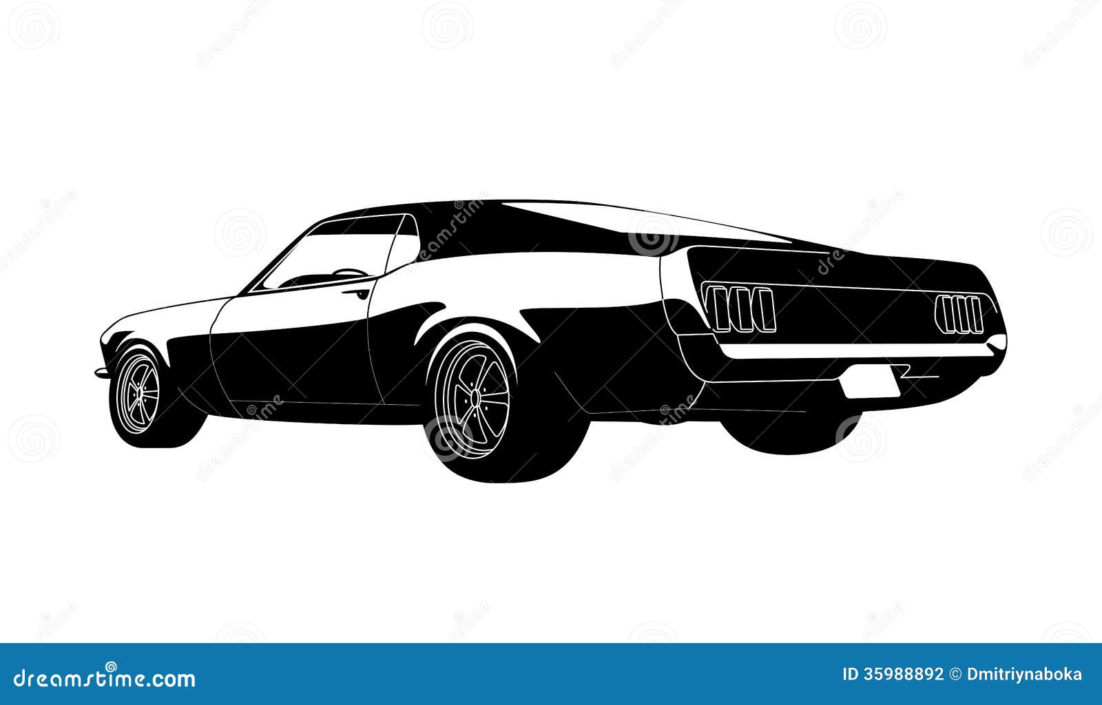 muscle car clipart vector - photo #7