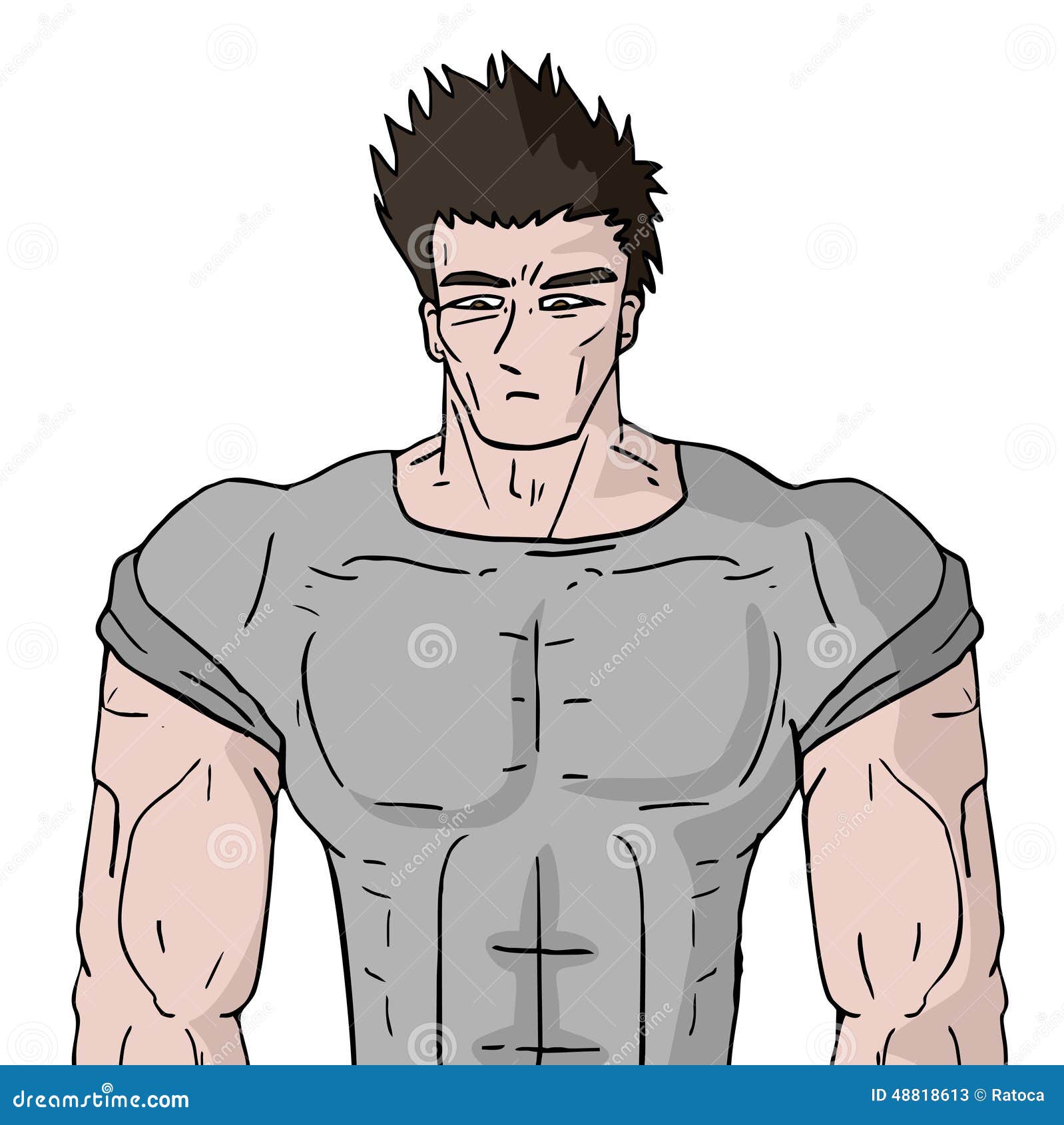 Muscle gym stock vector. Illustration of sport, exercise 48818613