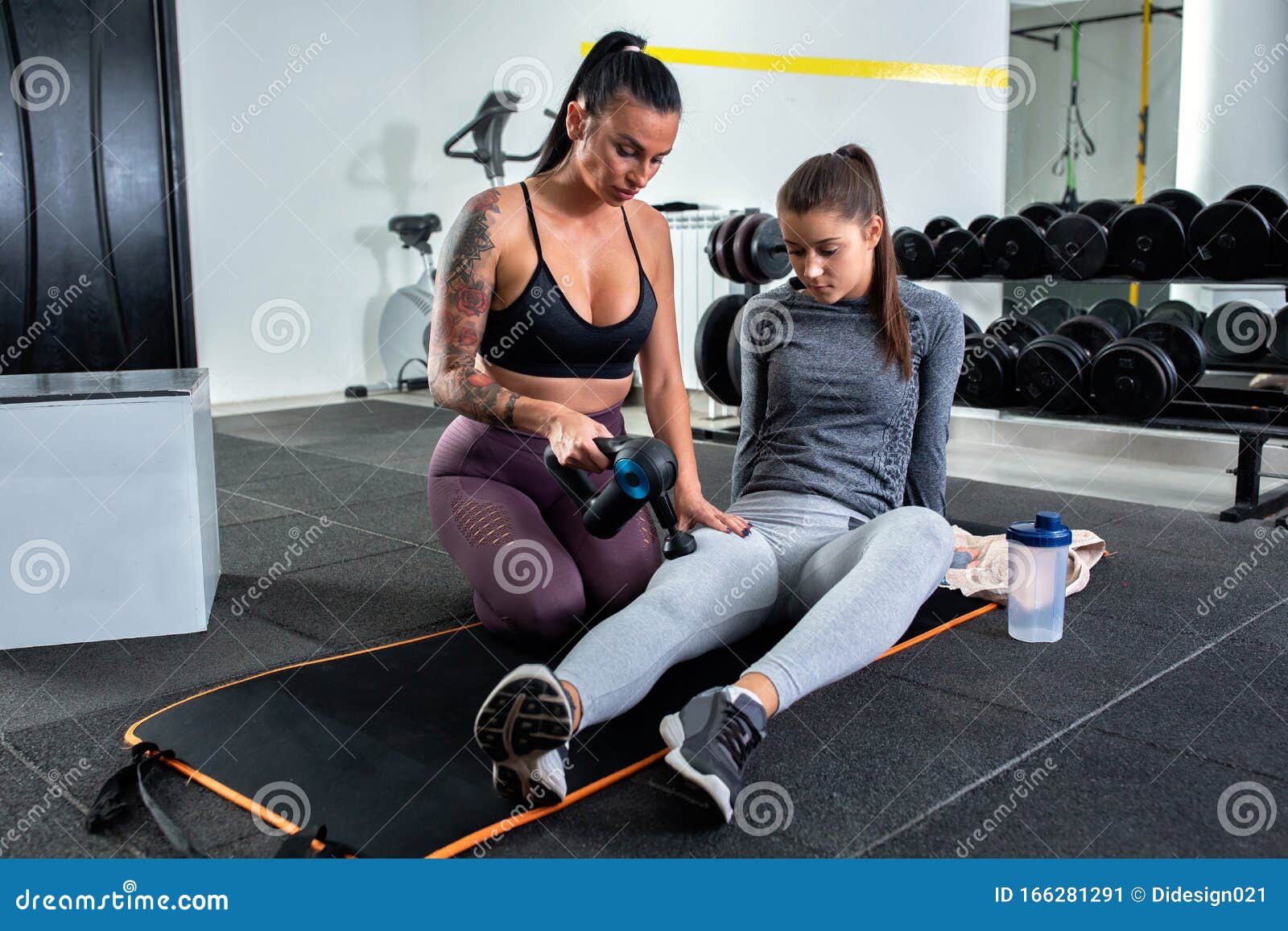 Muscle Massage After A Hard Workout Stock Image Image Of