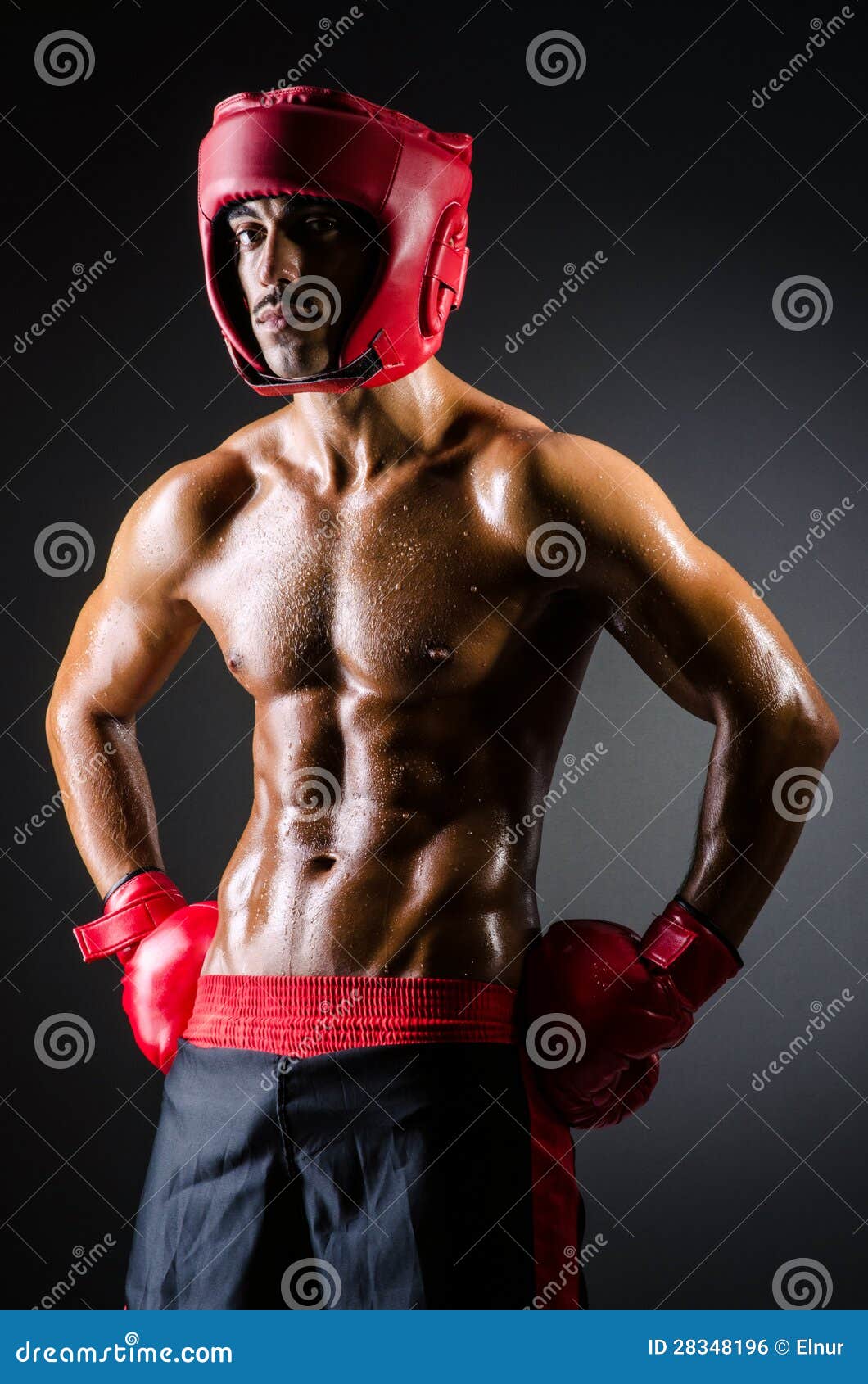 Muscular boxer stock photo. Image of competitive, businessman 28348196