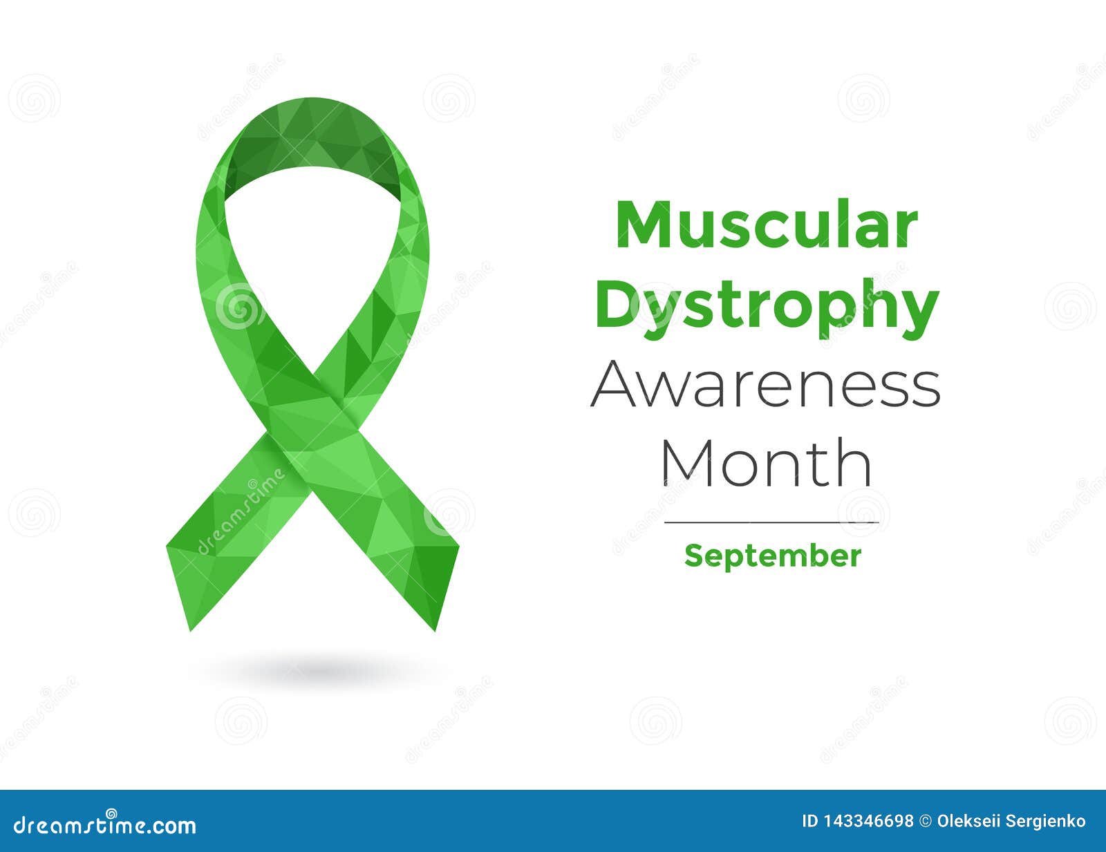 muscular dystrophy awareness month green ribbon web