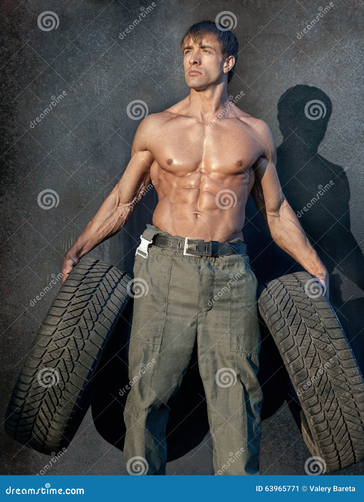 Muscular guy stock image. Image of person, masculine - 63965771