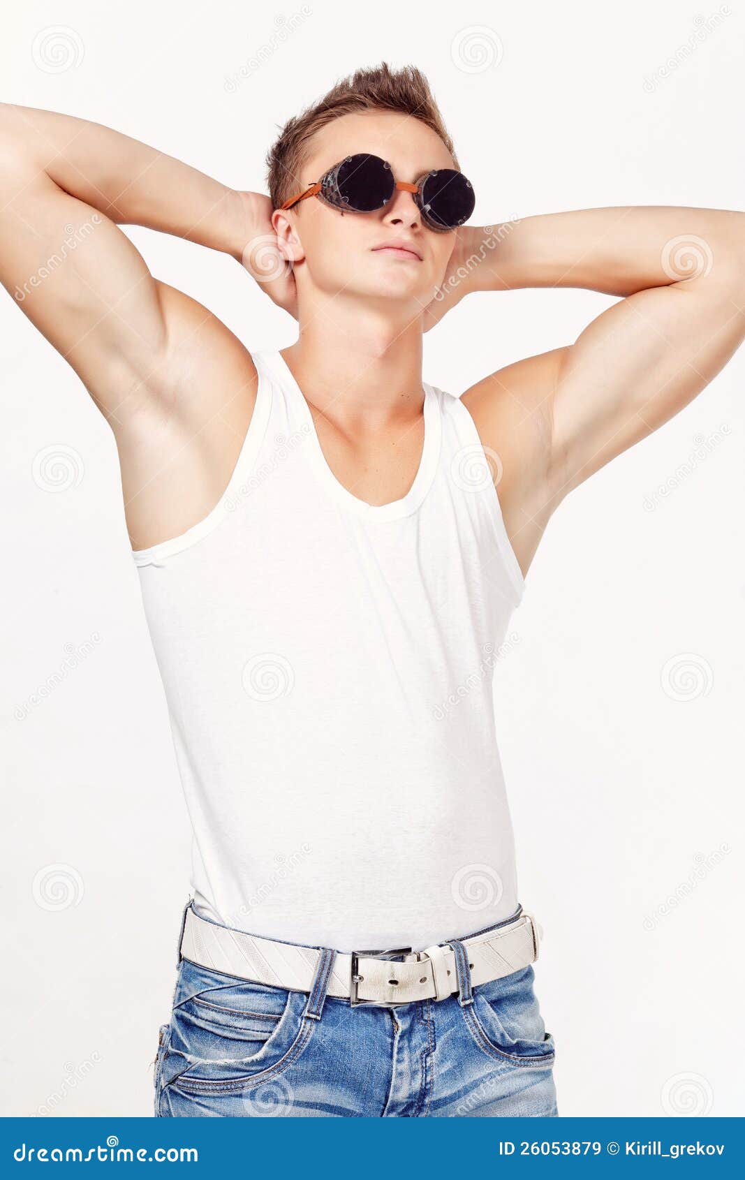 Muscular man stock image. Image of human, attractive - 26053879