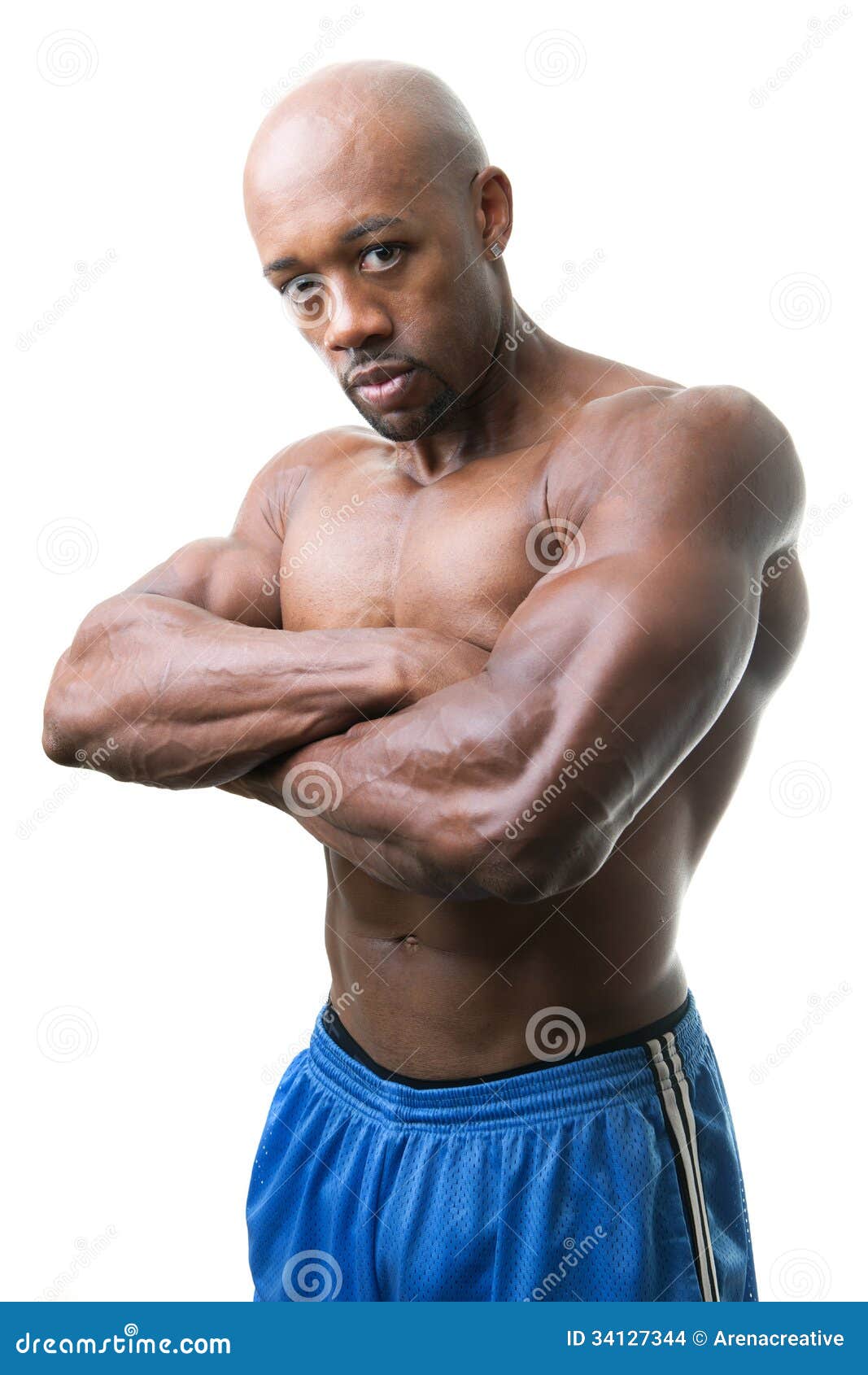Muscular Man Arms Crossed stock photo. Image of handsome - 34127344