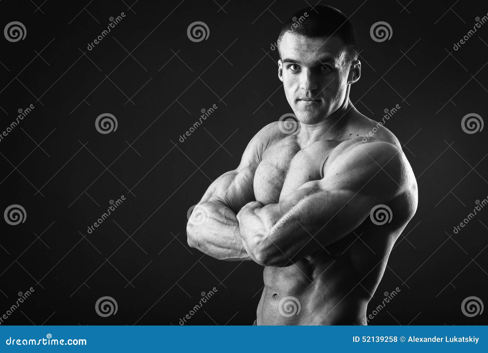 Muscular man bodybuilder stock photo. Image of handsome - 52139258
