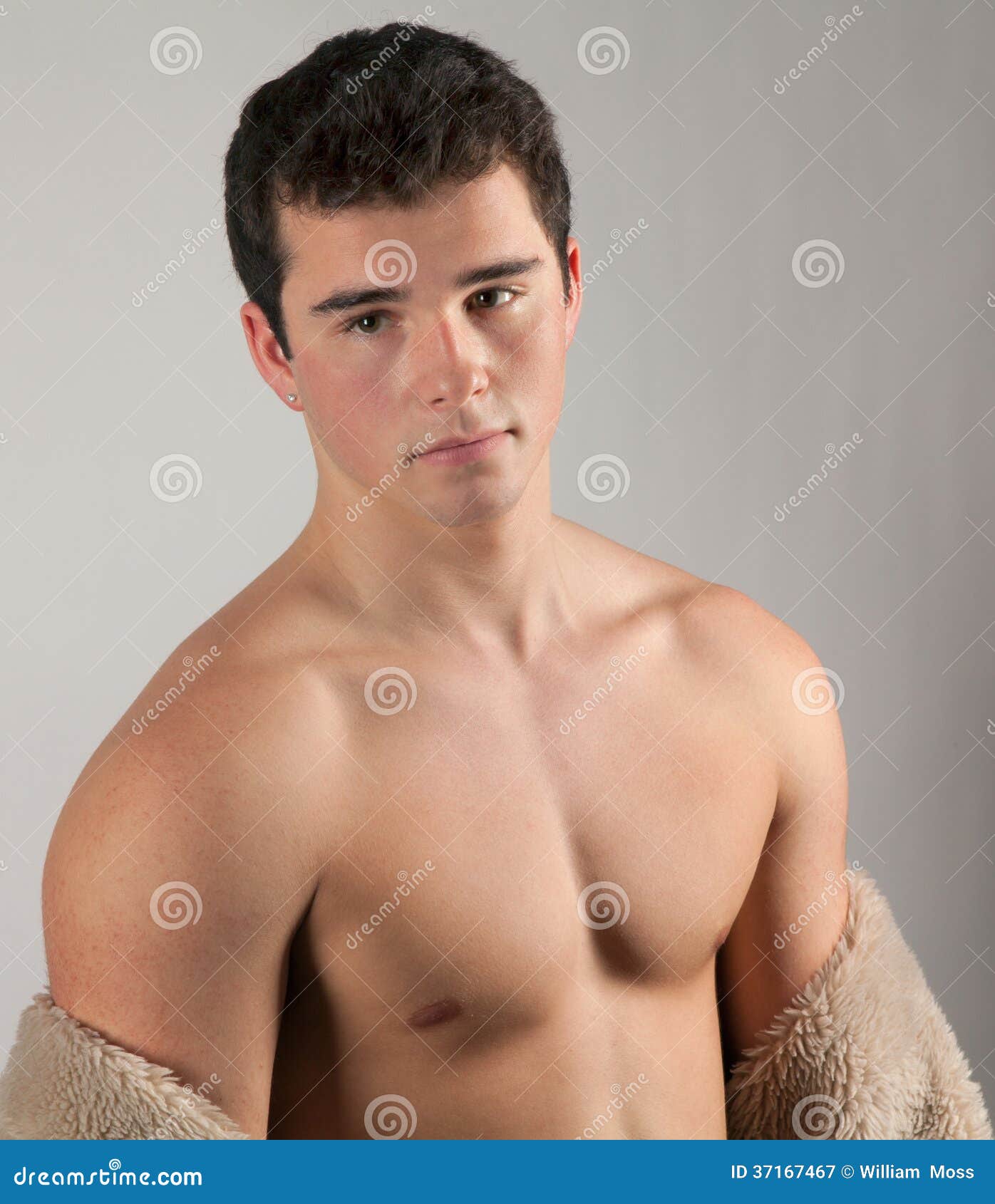 Teenage Boy Flexing Muscles Stock Photo - Download Image Now - Muscular Build, Swimming Pool, Teenage Boys - iStock