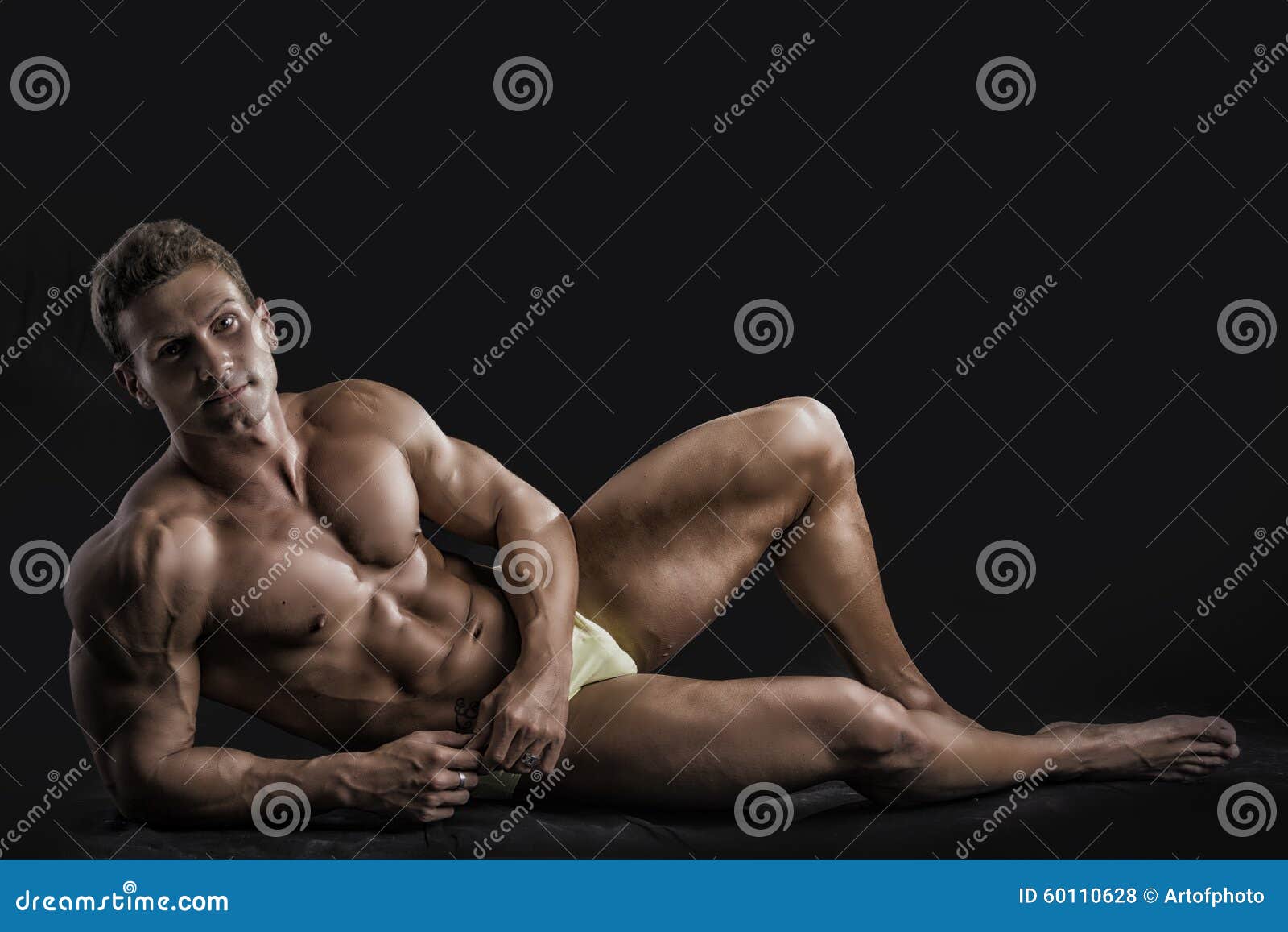 Young Man Performing Front Relaxed Pose Stock Photo | Adobe Stock