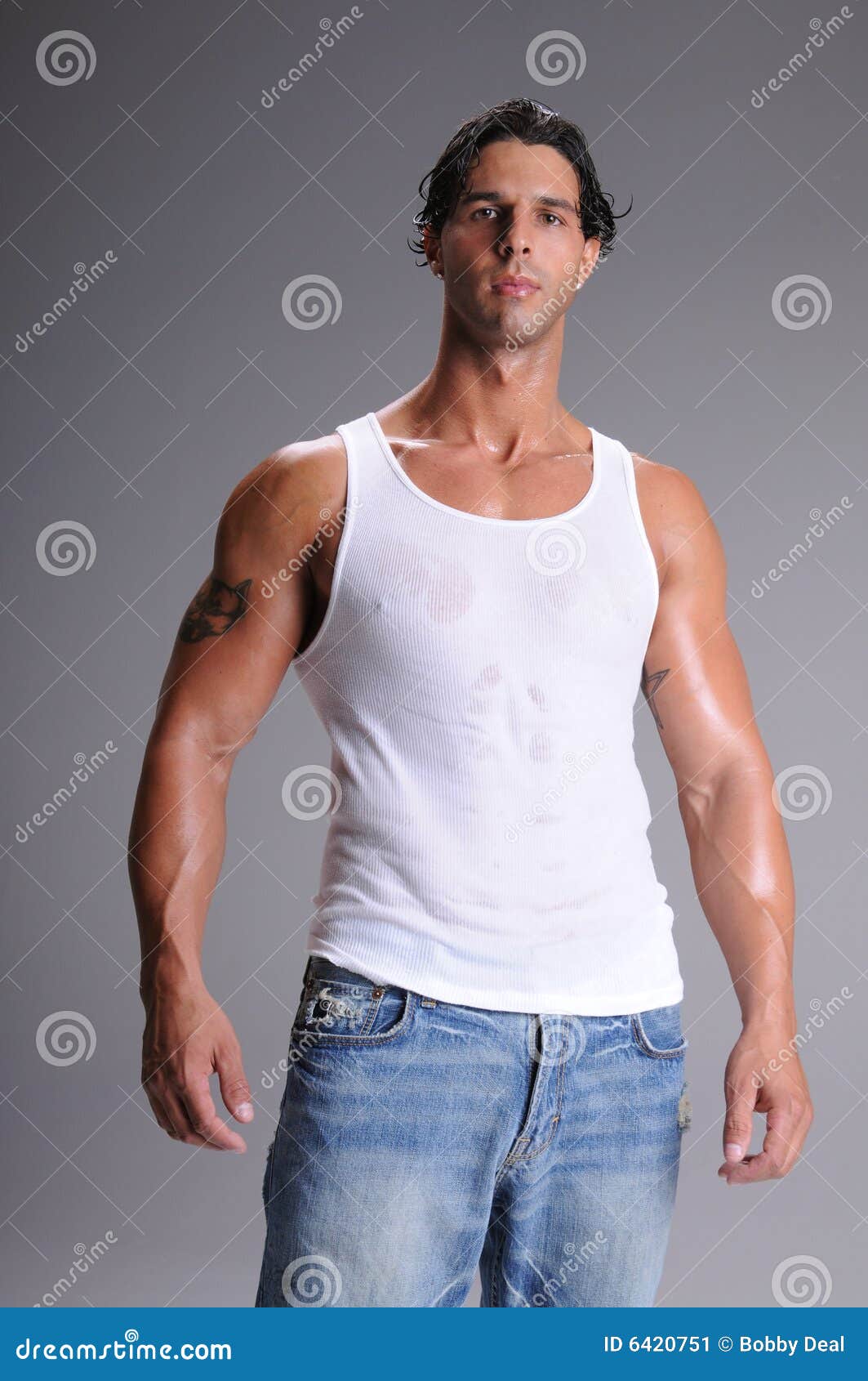 174 Man Wife Beater Stock Photos picture