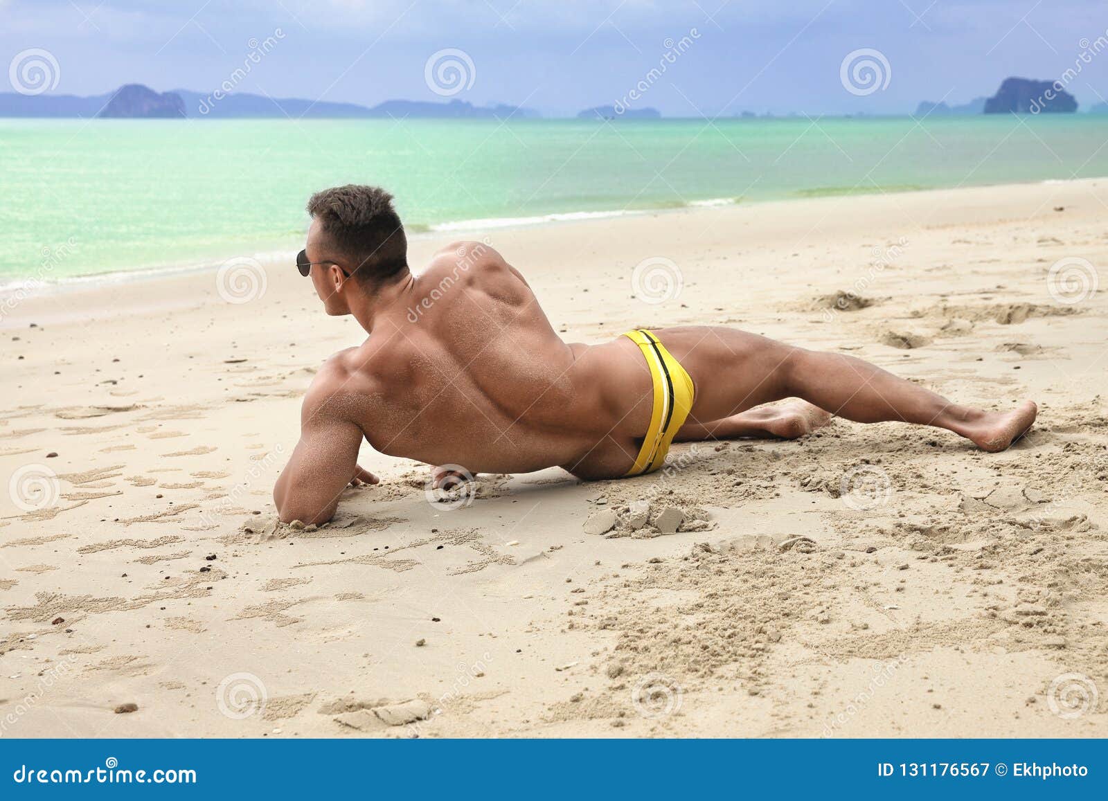 Man In Speedo On Beach Online