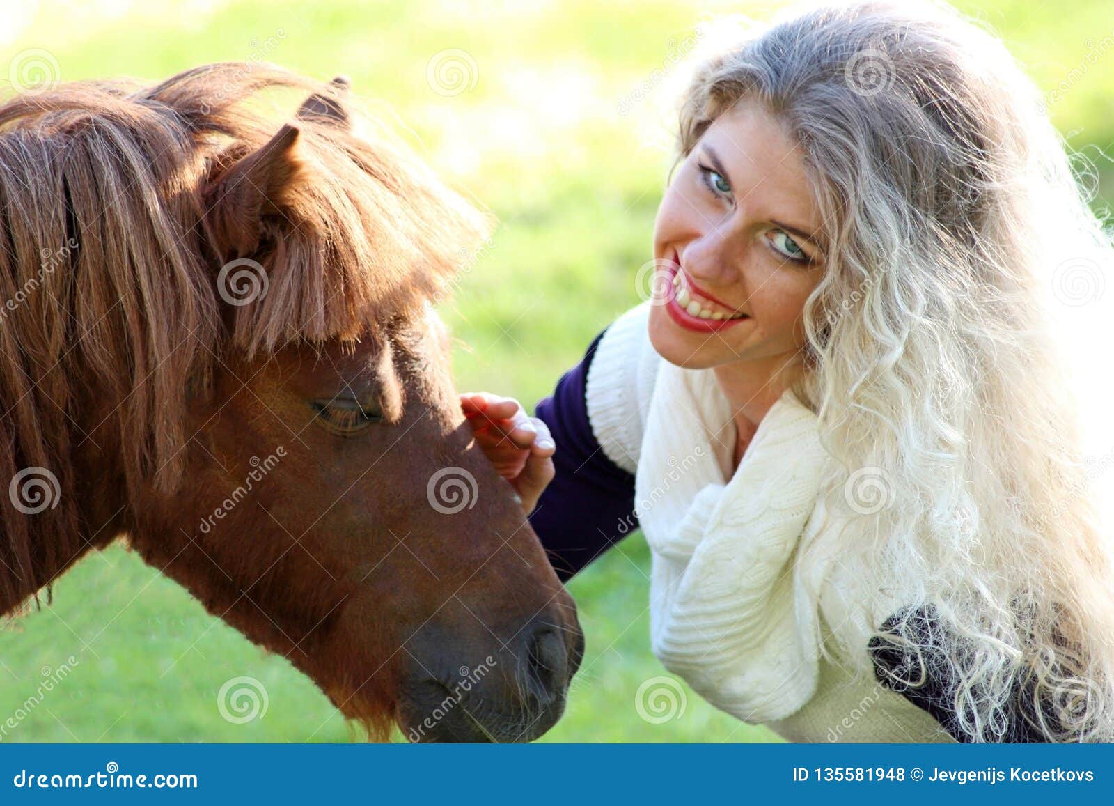 Museau Blond Drole De Poney De Chataigne De Courses De Fille Jour Ensoleille Photo Stock Image Du Closeup Amusement Museau Blond Drole De Poney De Chataigne De Courses De Fille Jour Ensoleille Photo Stock Image Du Closeup Amusement