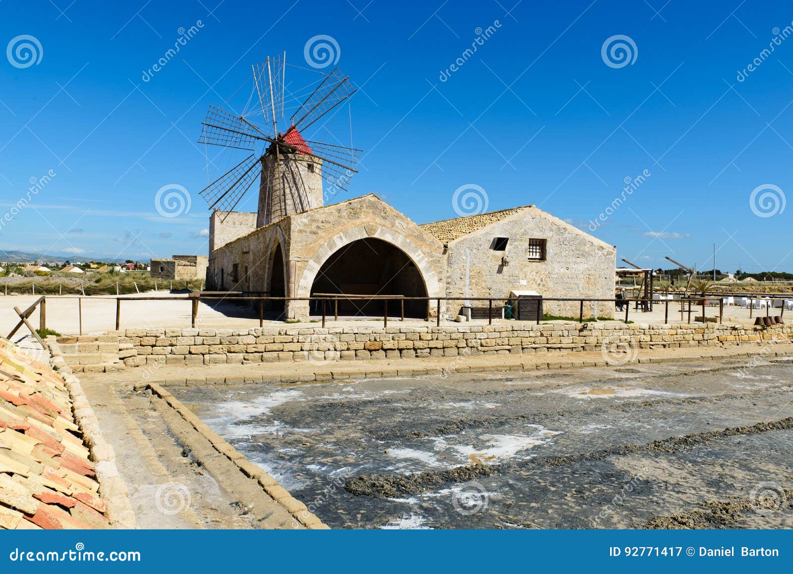 museo del sale with a windmill