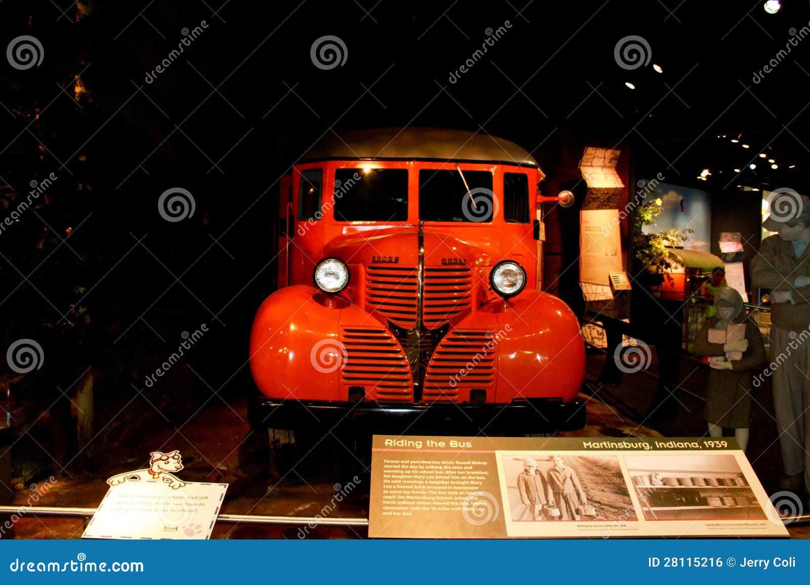 Museum av amerikanhistoria. Historia av offentligt trans. på skärm på museet av naturhistoria i Washington, DC.