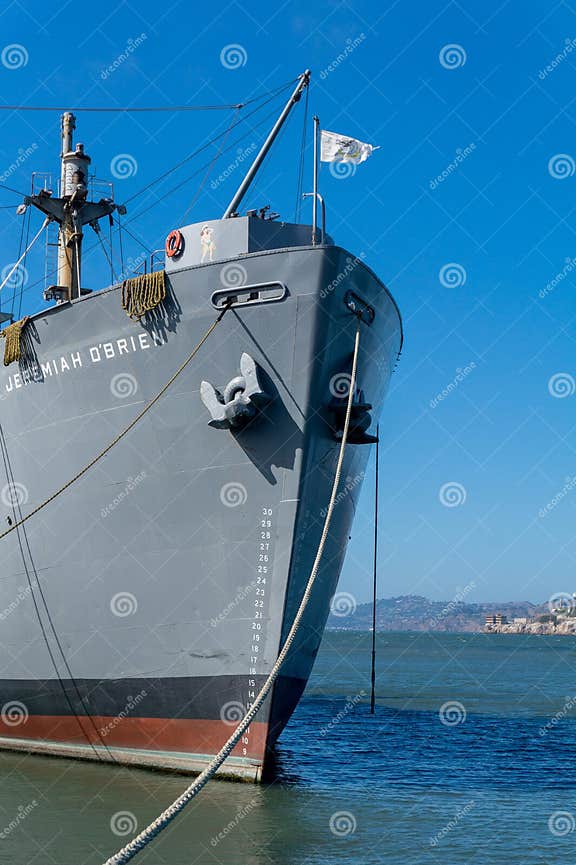 SS Jeremiah O`Brien Living Museum in San Francisco USA Editorial Image Image of blue, city