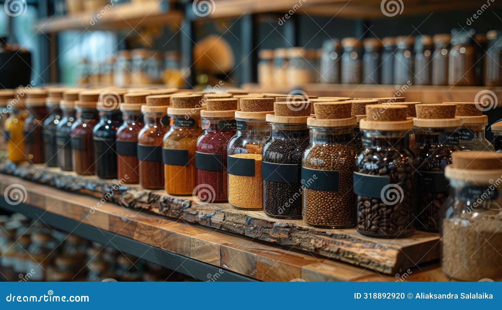 mushroom coffee display, a unique lineup of mushroom-infused coffee blends for a delightful start to your day displayed