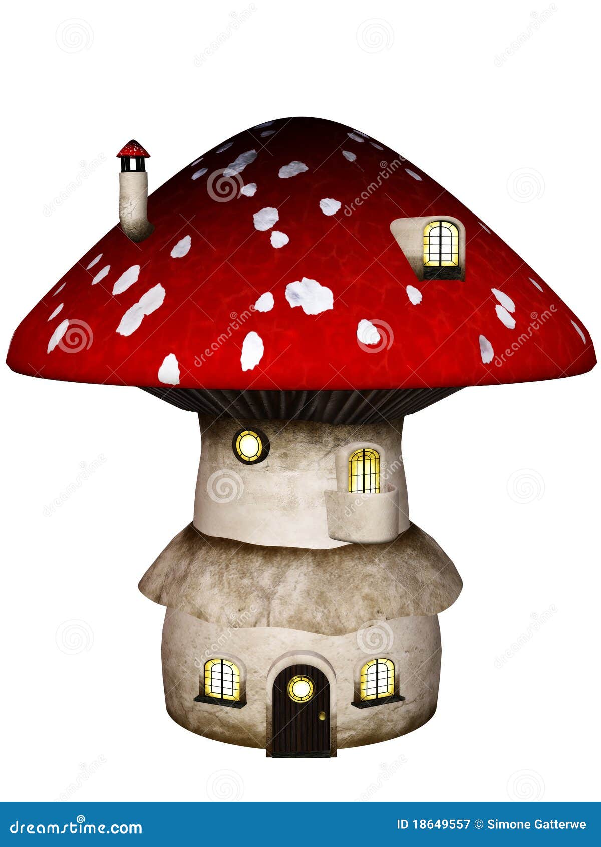 mushroom house clipart - photo #47