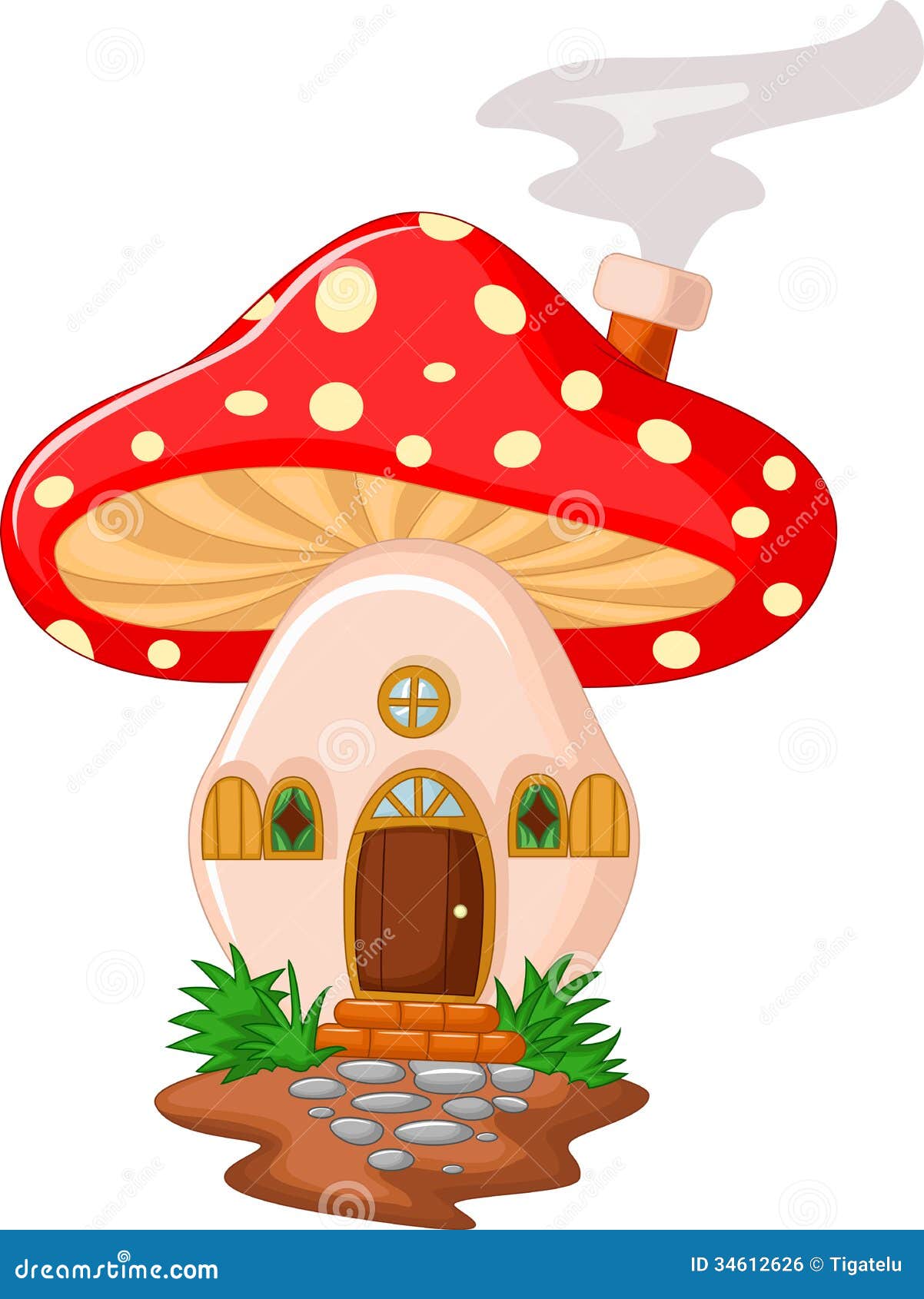 mushroom house clipart - photo #15