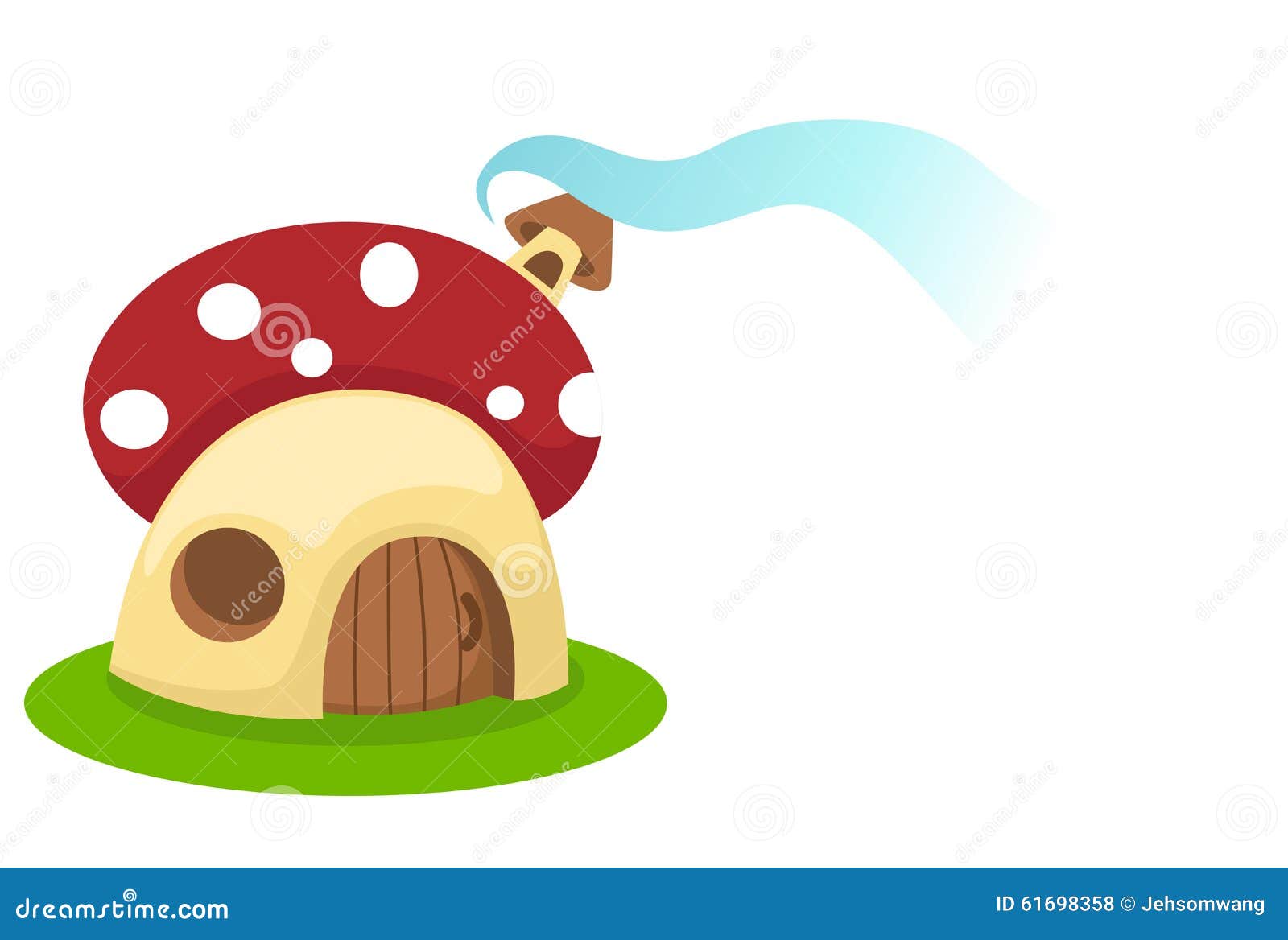 Mushroom house stock vector. Illustration of fairy, artwork - 61698358