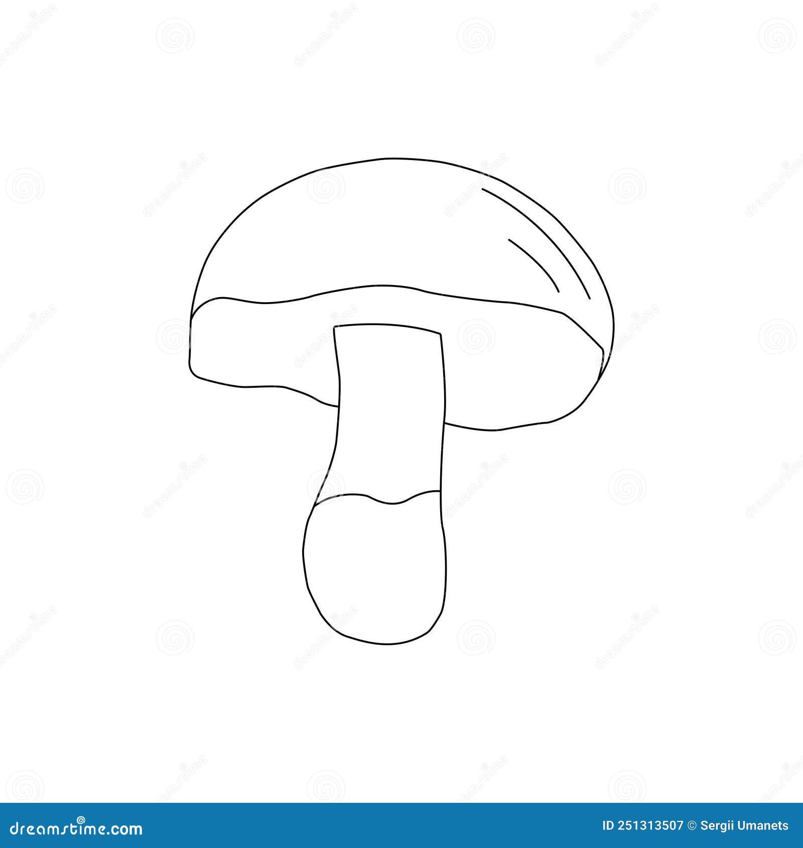 Mushroom Illustration Logo. Mushrooms Tattoo Highly Detailed in Line ...