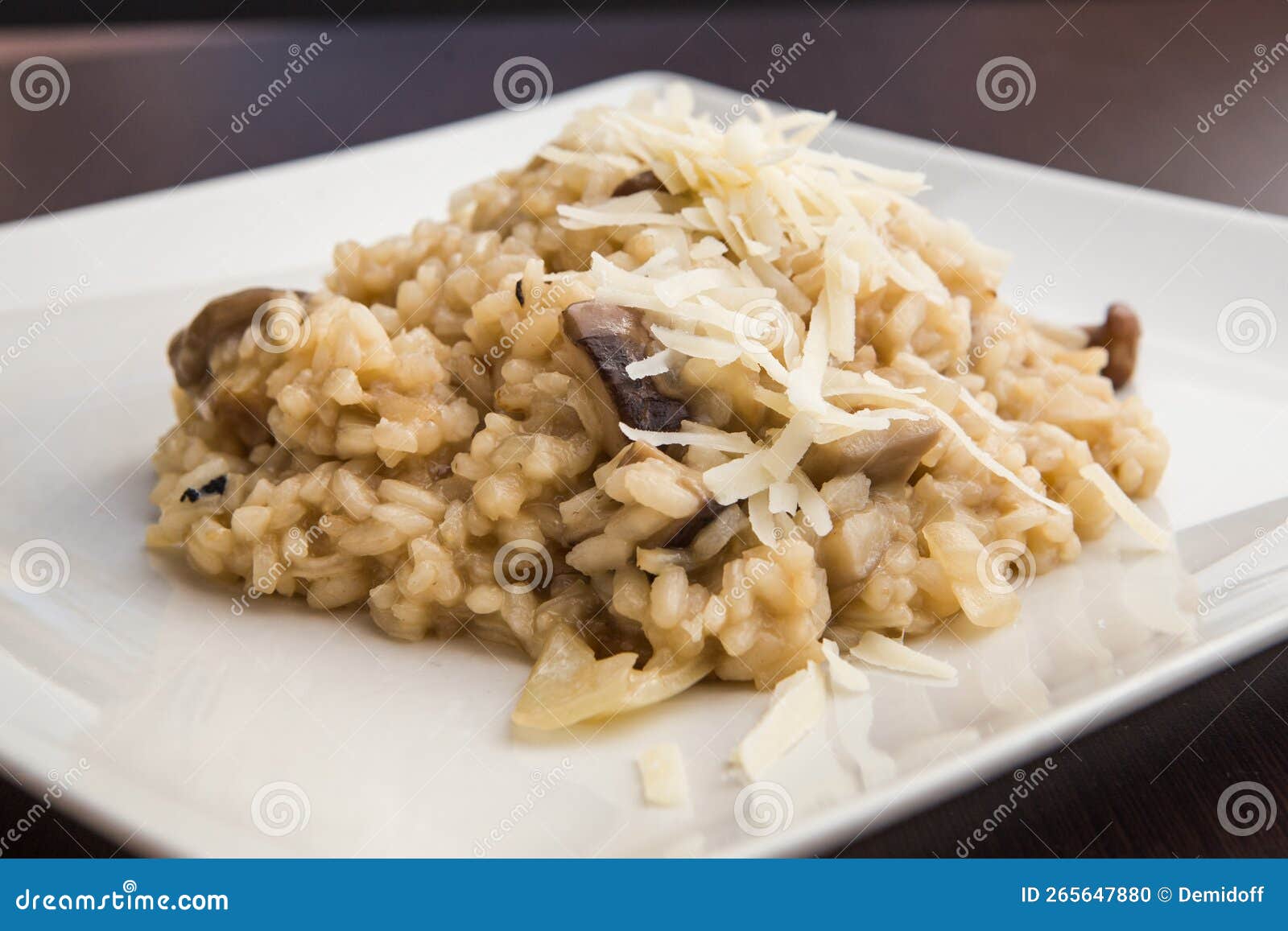 Mushroom Risotto stock photo. Image of natural, dining 265647880