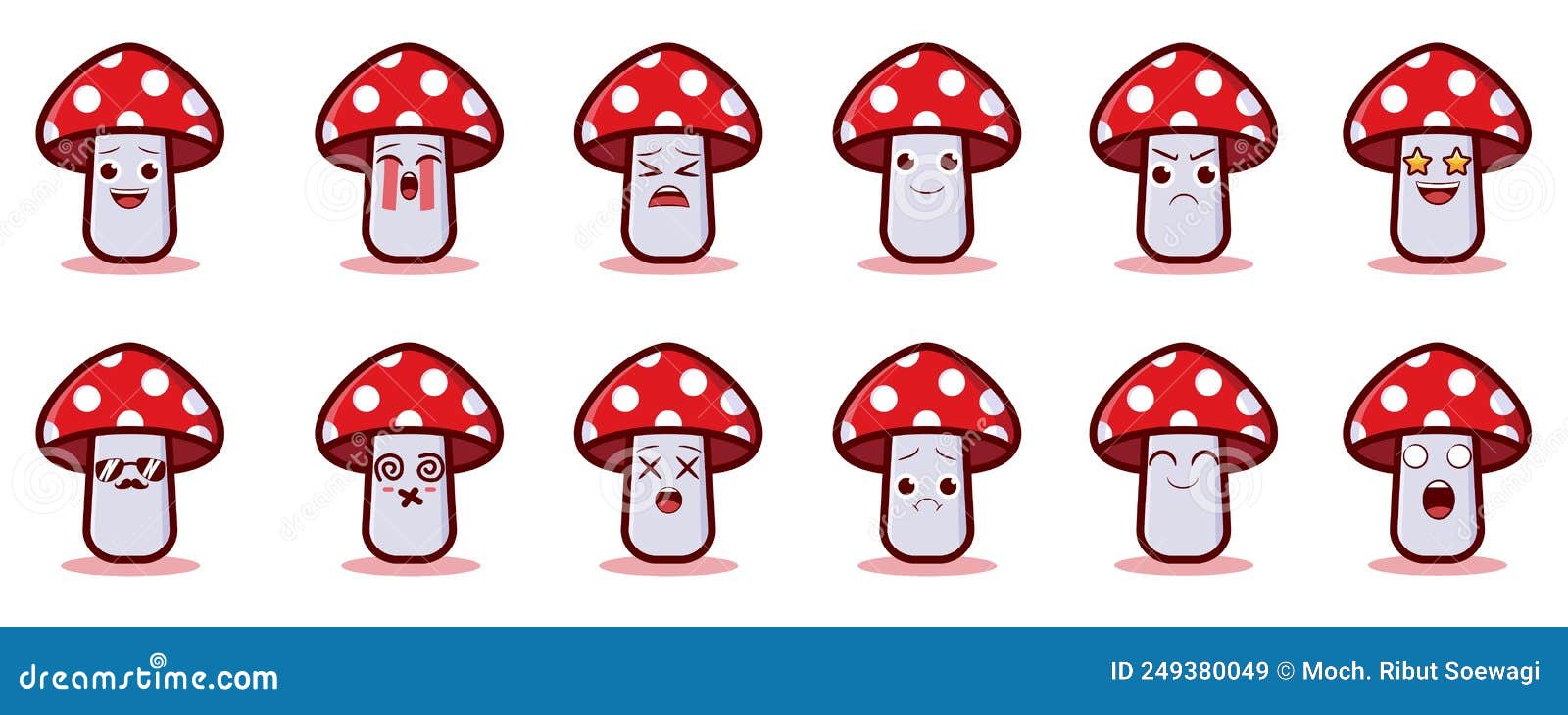 Mushroom vector stock vector. Illustration of food, design 249380049