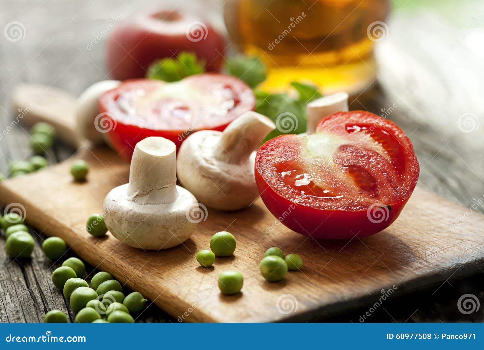 Mushrooms and Fresh Vegetables Stock Photo Image of lifestyle