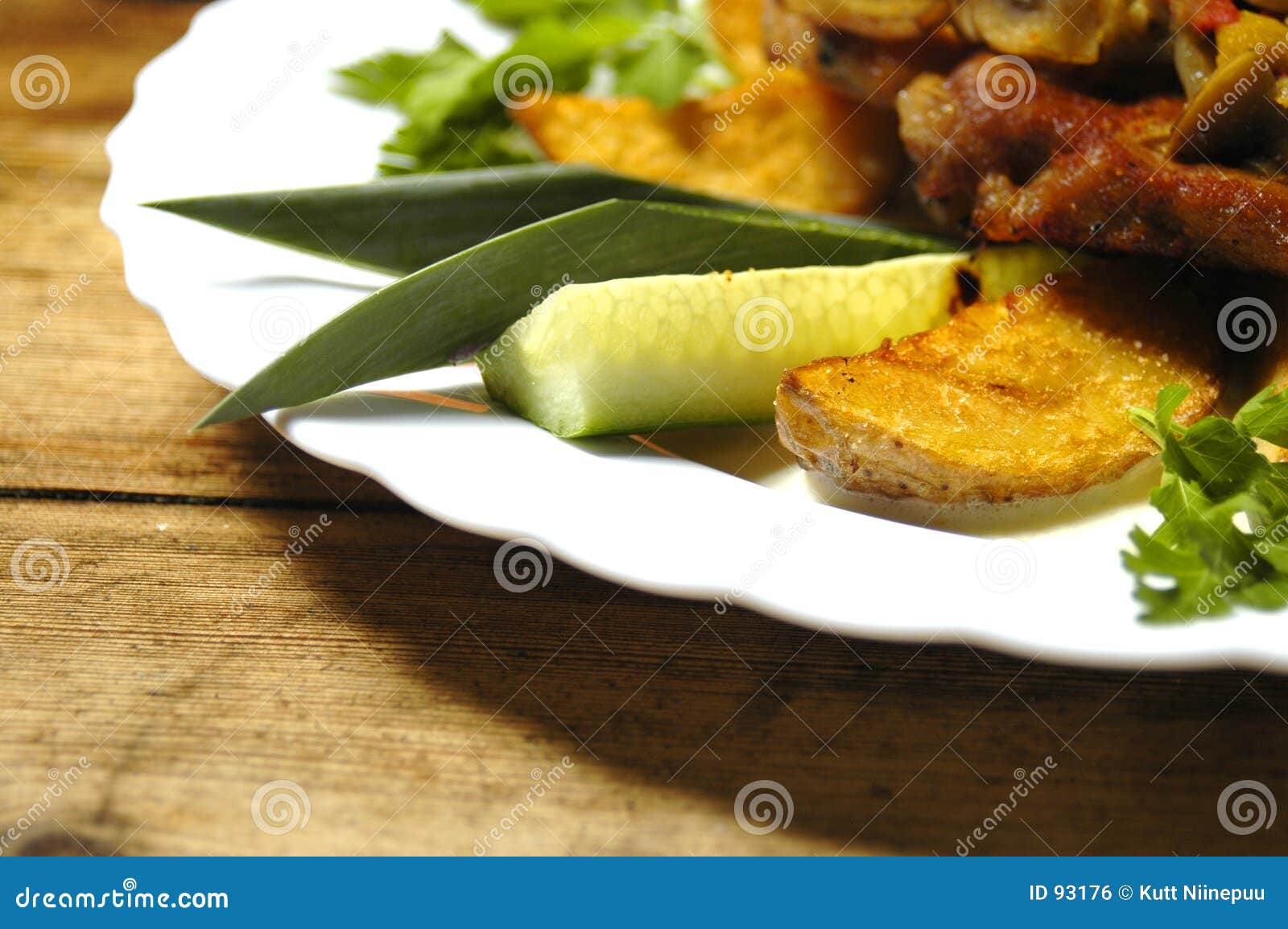 mushrooms and potatoes