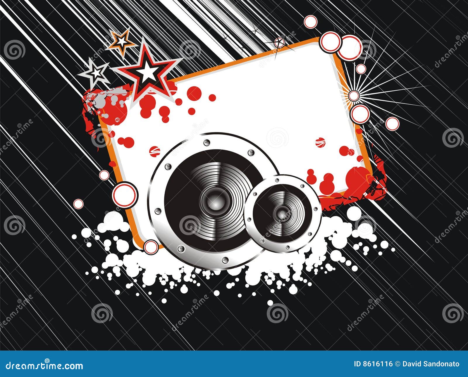 Music abstract frame stock vector. Illustration of frame 8616116