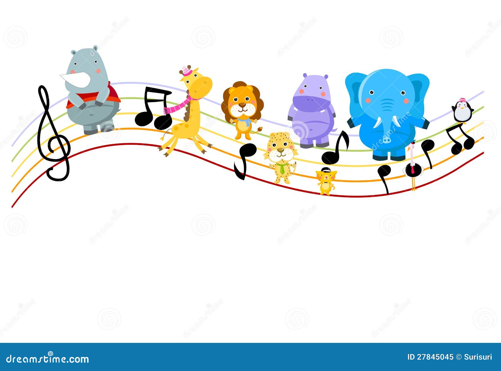 Music and animal stock vector. Illustration of cartoon - 27845045