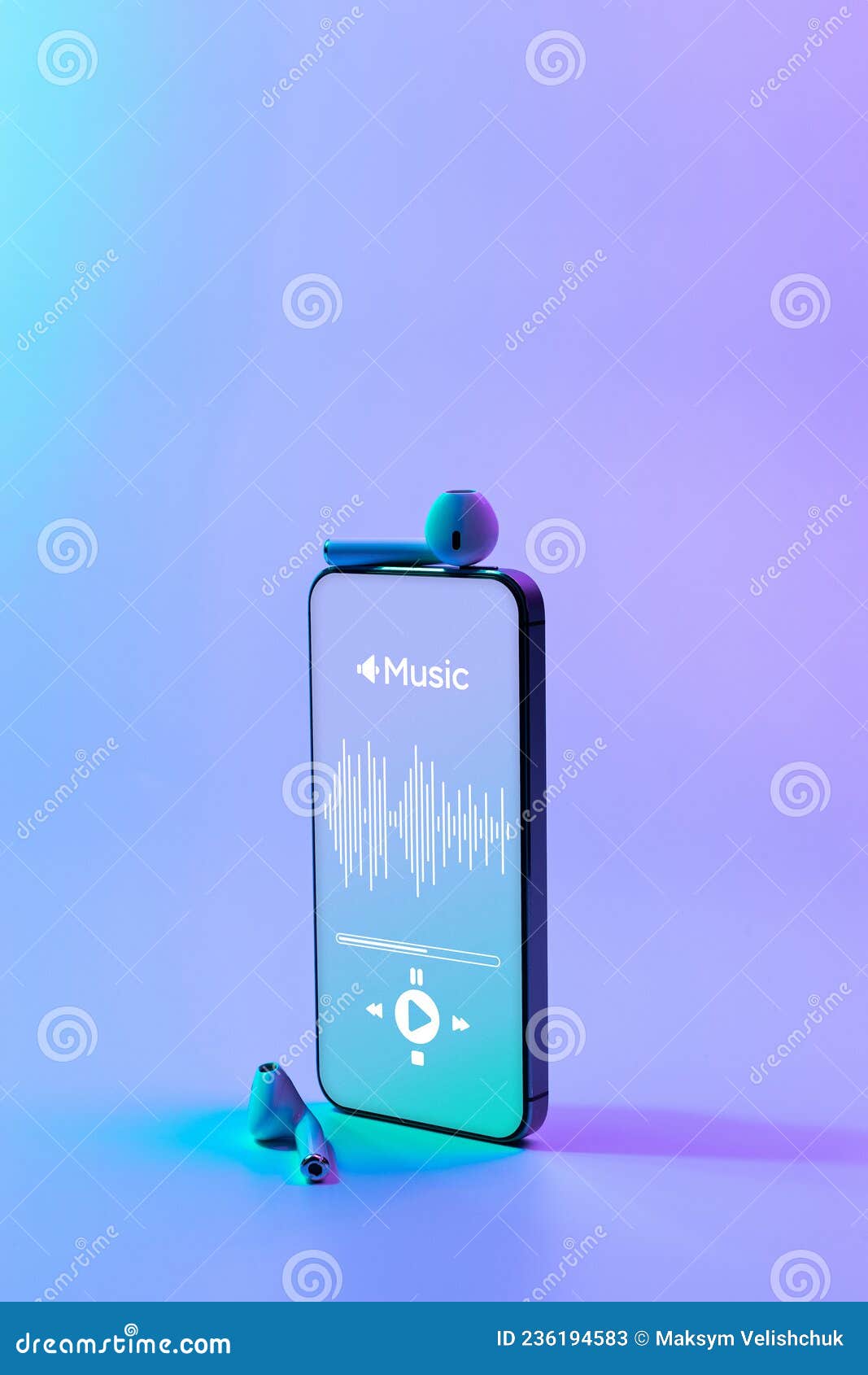 Music App. Audio Equipment with Beats, Sound Headphones, Music Application  on Mobile Smartphone Screen Stock Image - Image of headphones, beat:  236194583