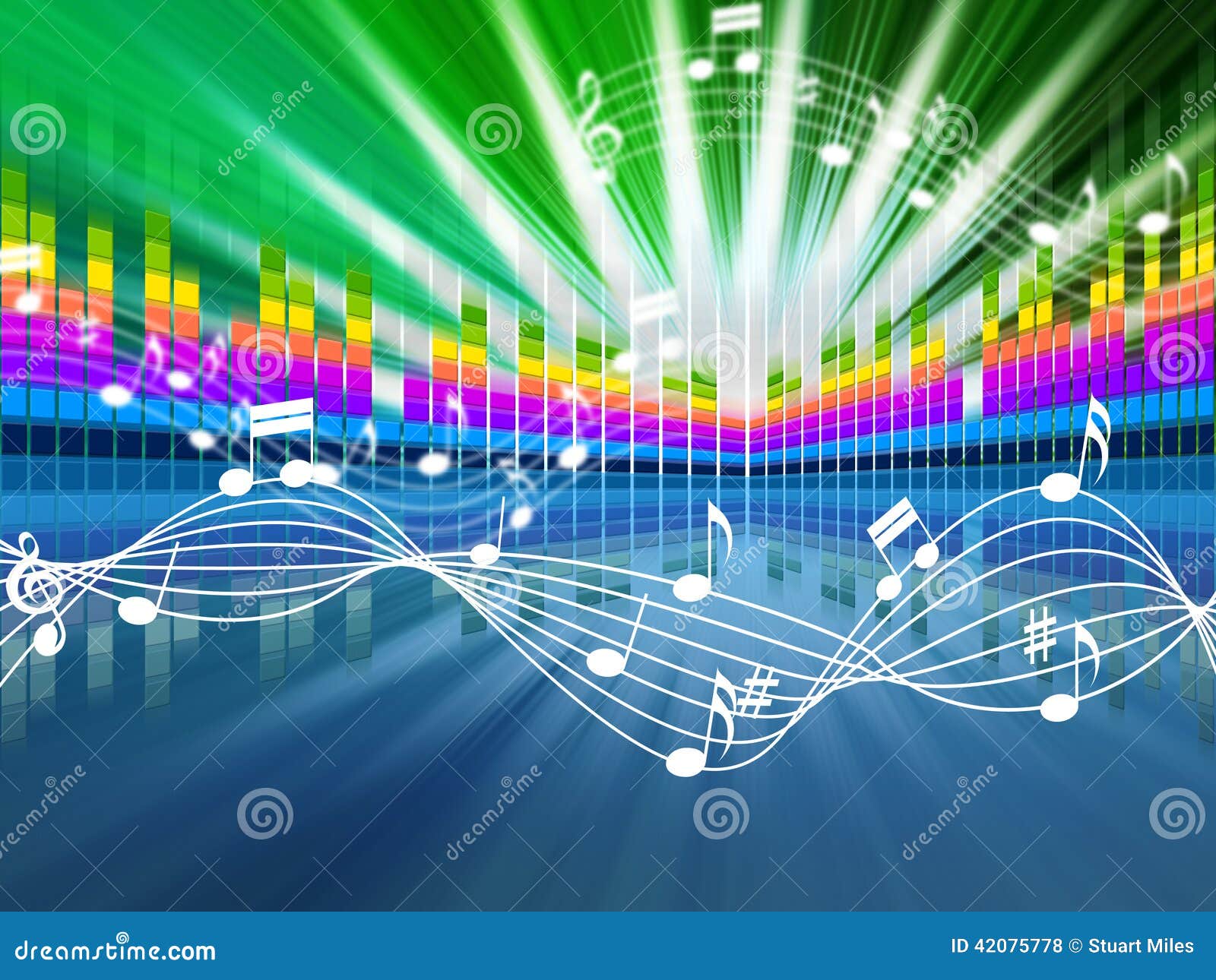 Music Background Means Soundwaves Tune and Singing Stock Illustration -  Illustration of classical, music: 42075778