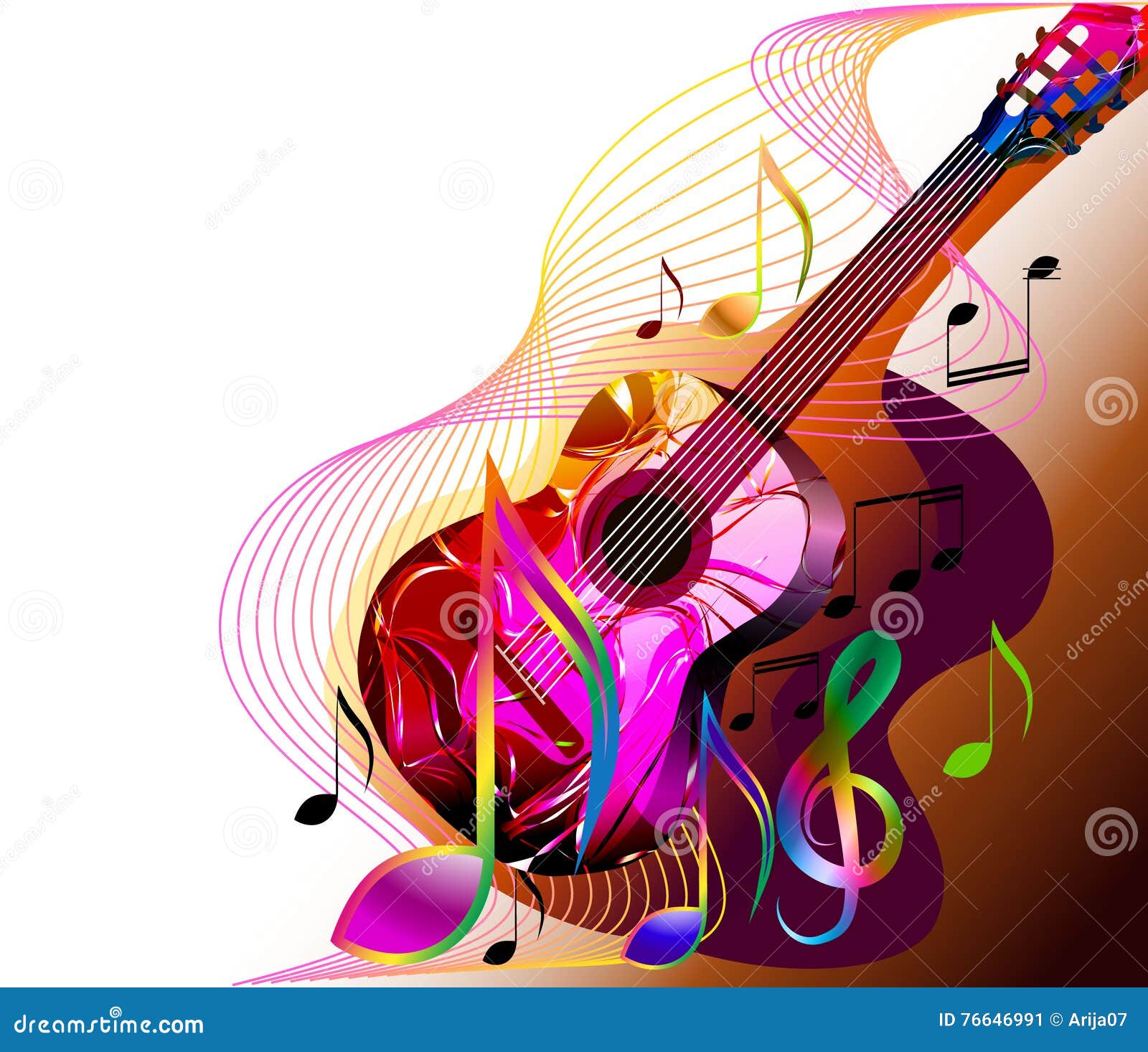 Vector Music banner stock vector. Illustration of abstract - 76646991