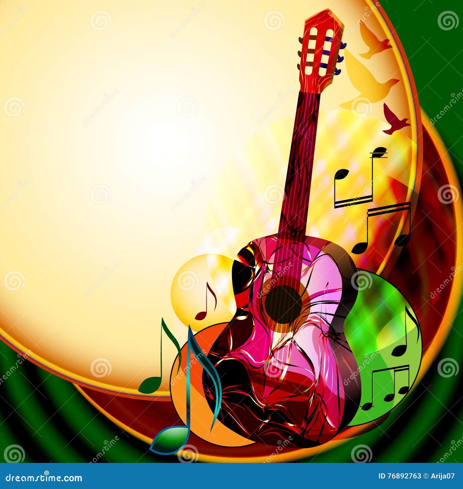 Vector Music banner stock vector. Illustration of design - 76892763