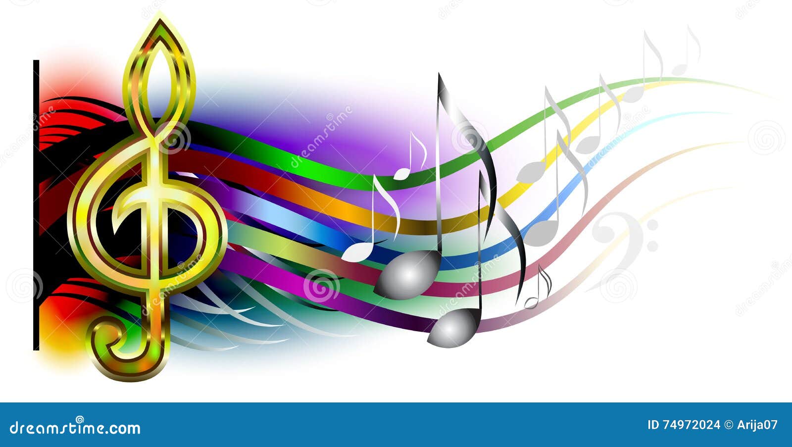 Vector Music banner stock vector. Illustration of music - 74972024