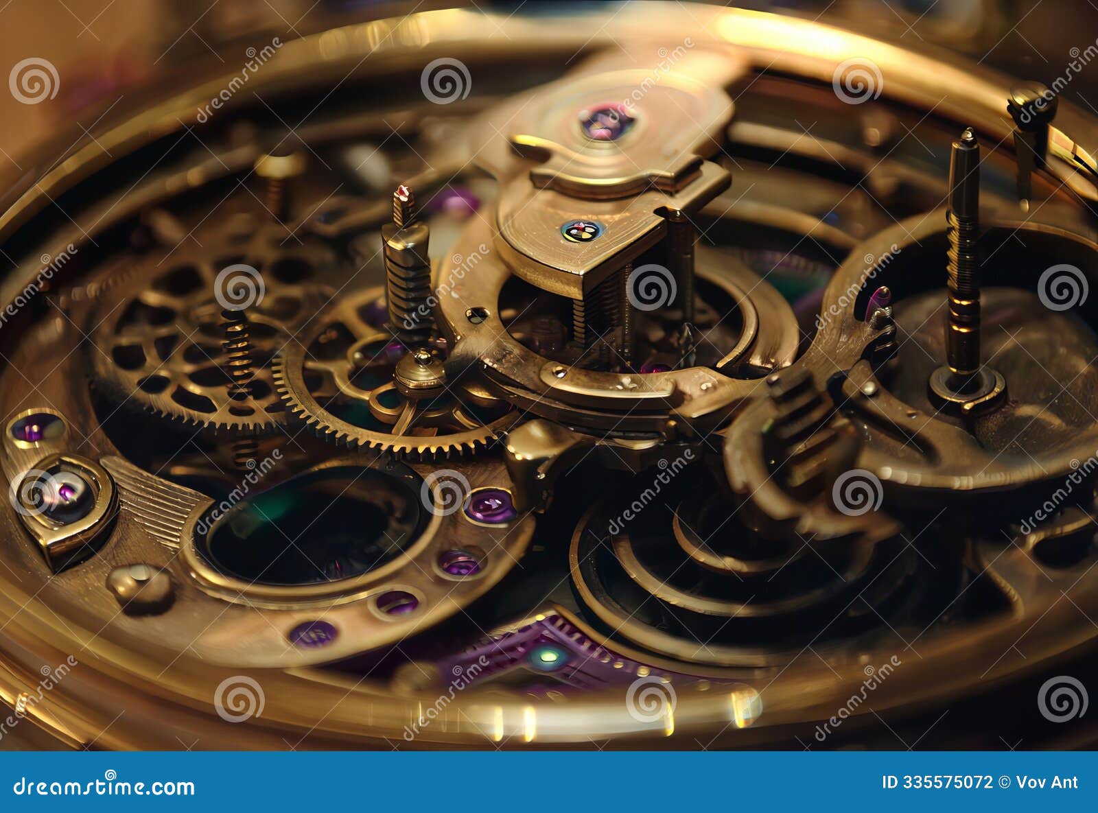music box mechanism focus on the delicate moving parts and intri
